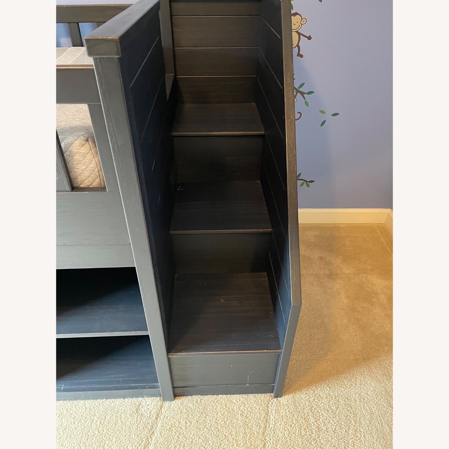 Pottery Barn Step Up Captain's Bed Navy Blue - image-3