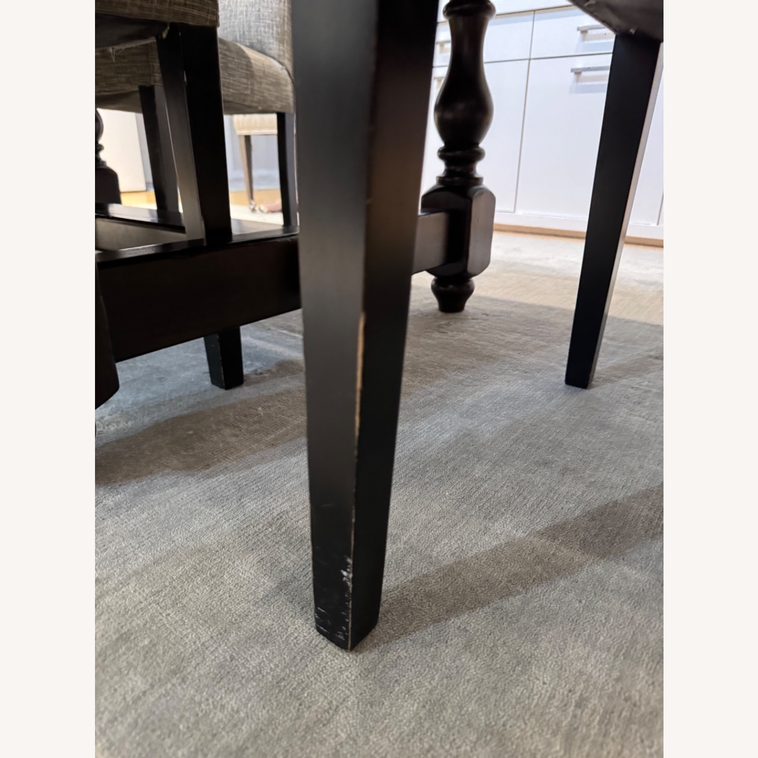 Six Crate & Barrel Upholstered Dining Chairs - image-5