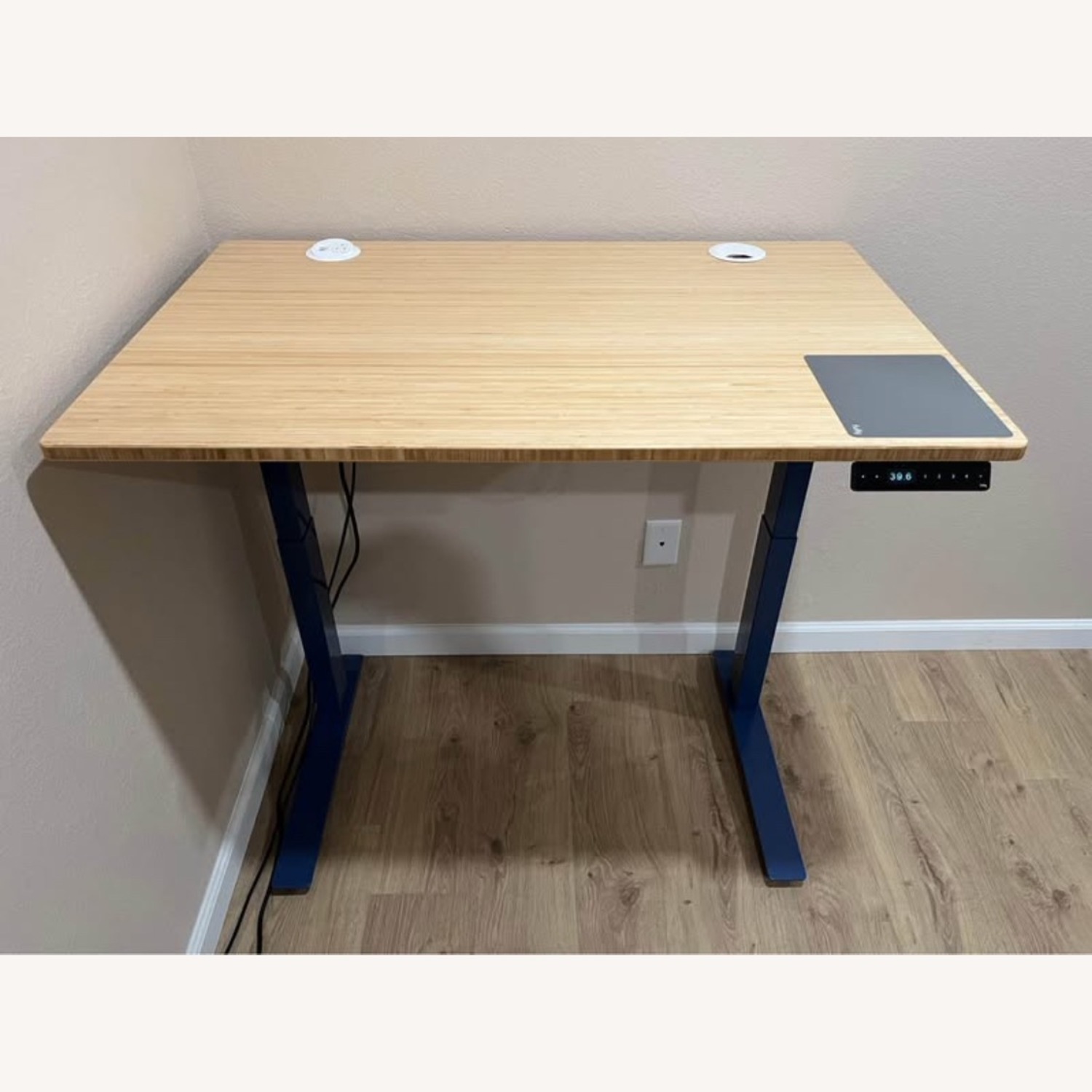 Knoll Fully Jarvis Bamboo Powered Standing Desk - image-1