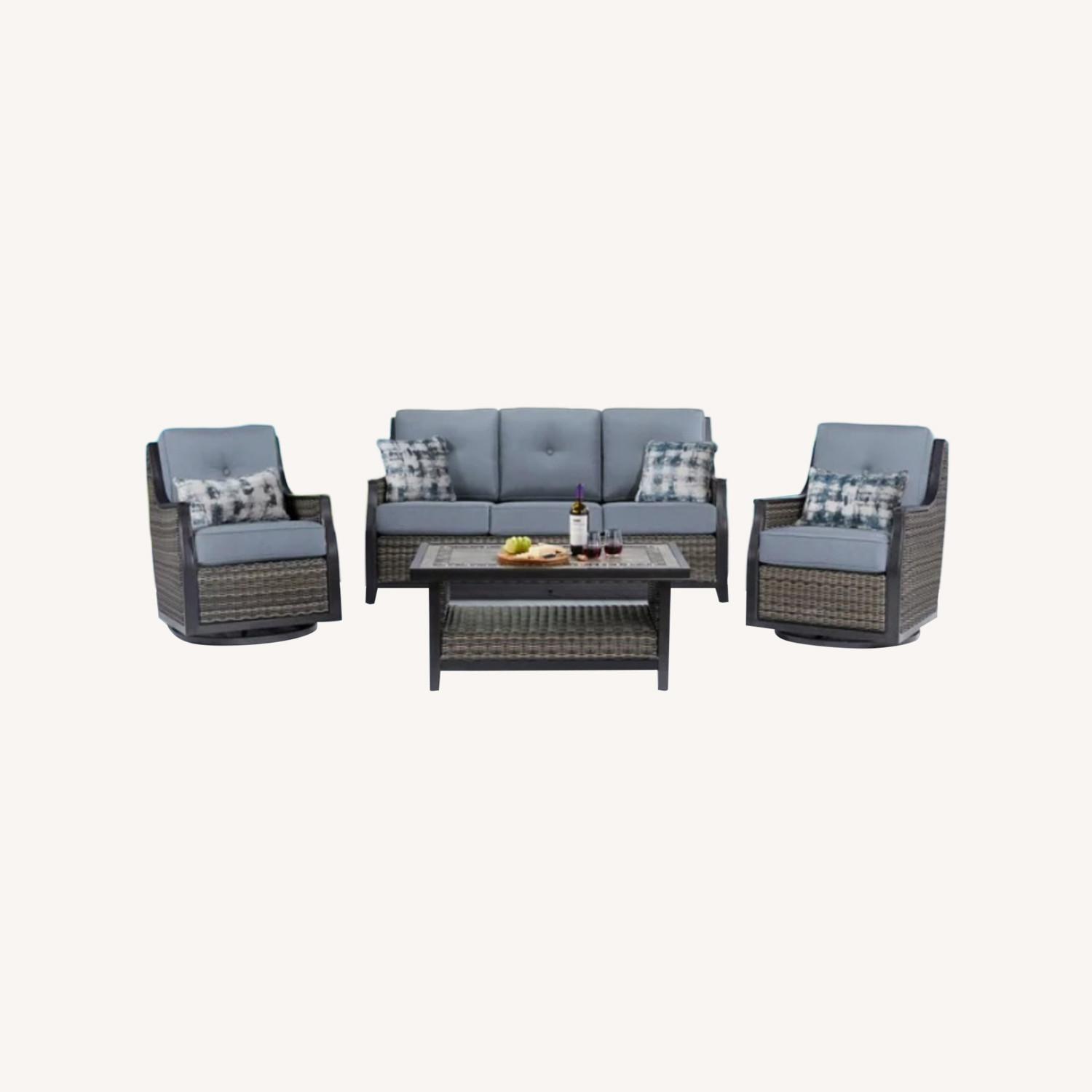 Agio Bridgeport 4 piece outdoor deep seating set - image-0