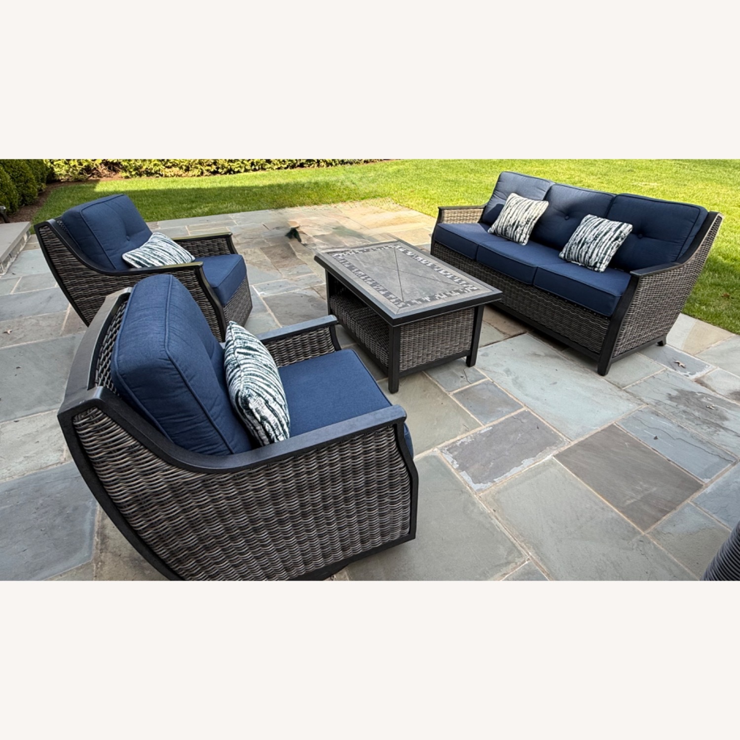 Agio Bridgeport 4 piece outdoor deep seating set - image-1