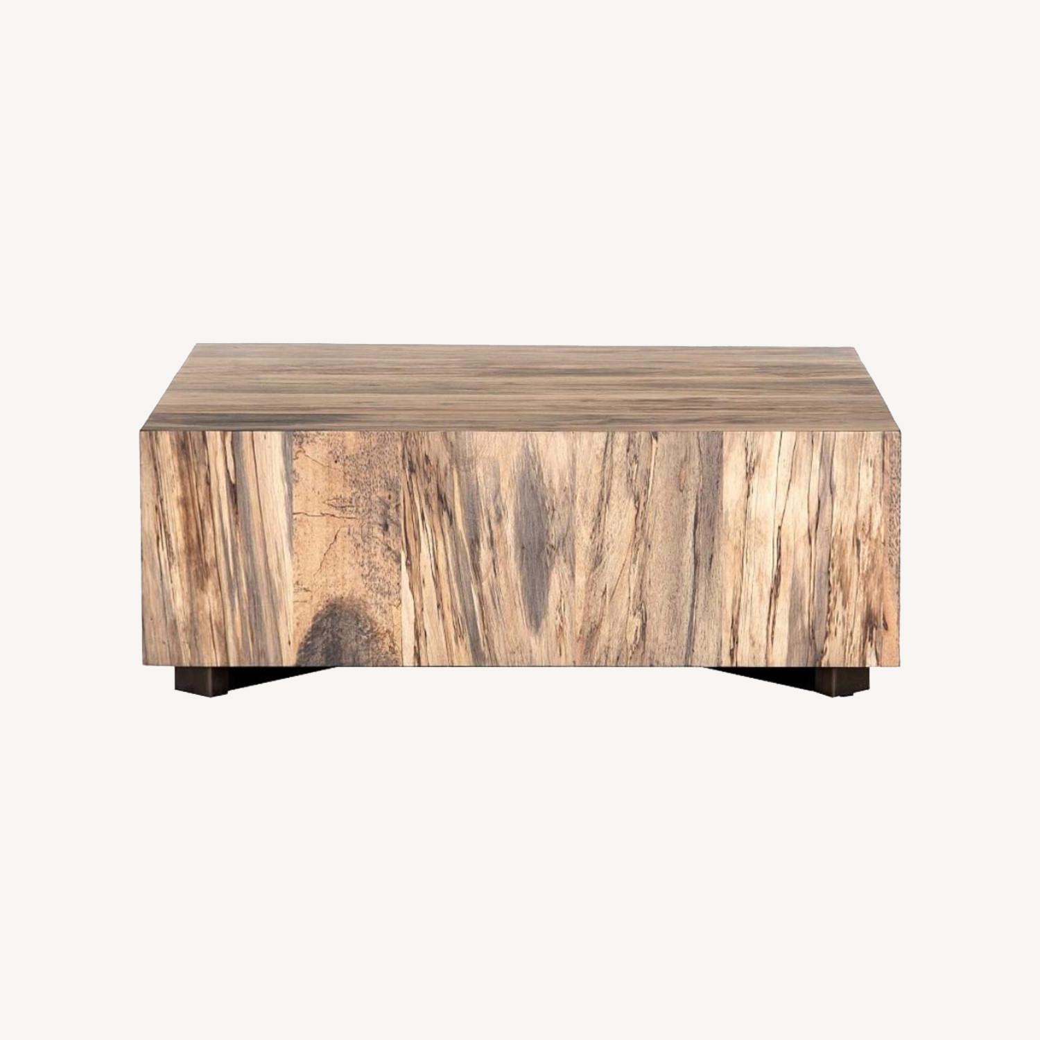 Terri Square Cube Coffee Table (40") - image-0