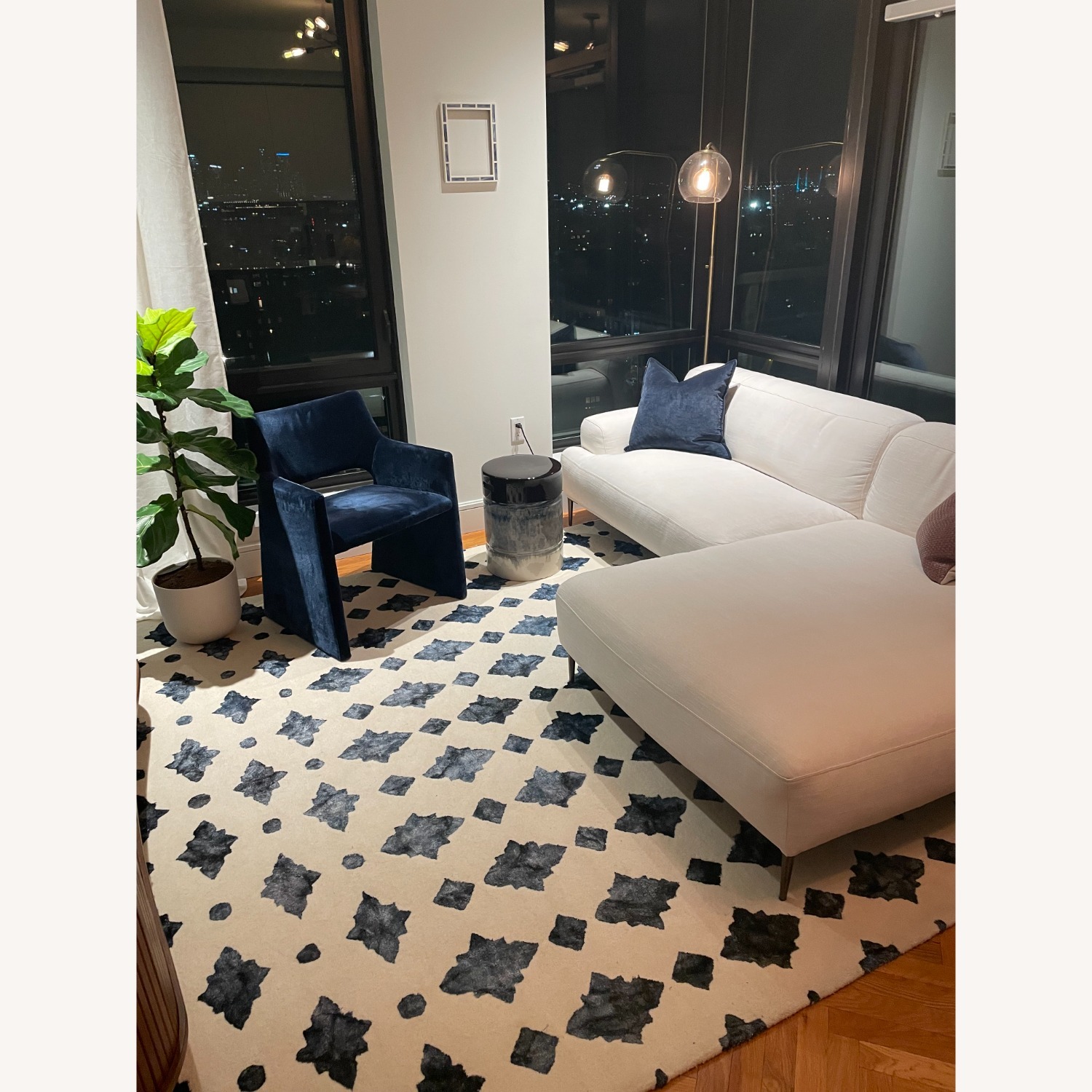 Tufted Moroccan Tile Rug - image-1