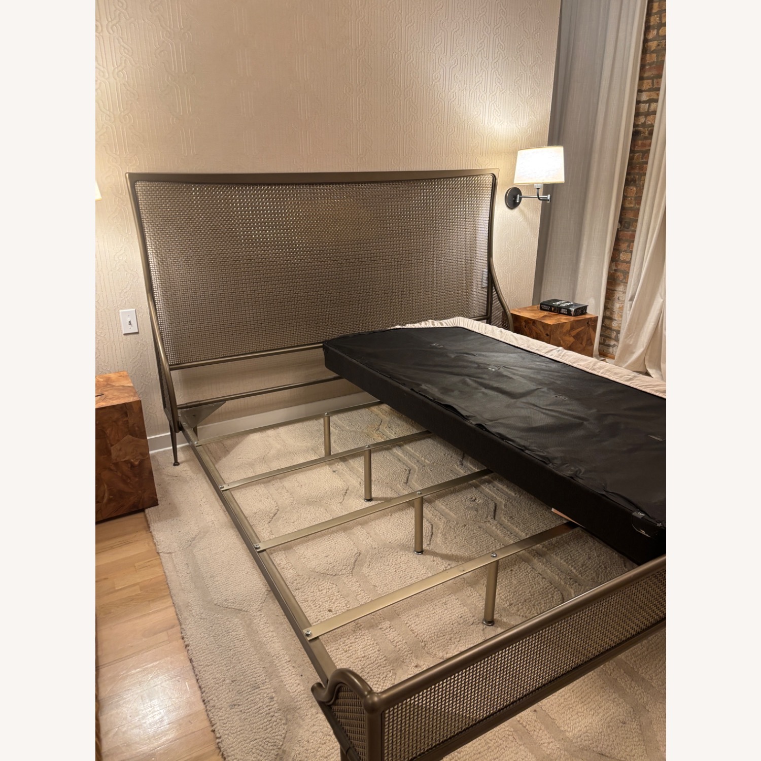 Restoration Hardware Maison Cane Bed with Footboard - image-1