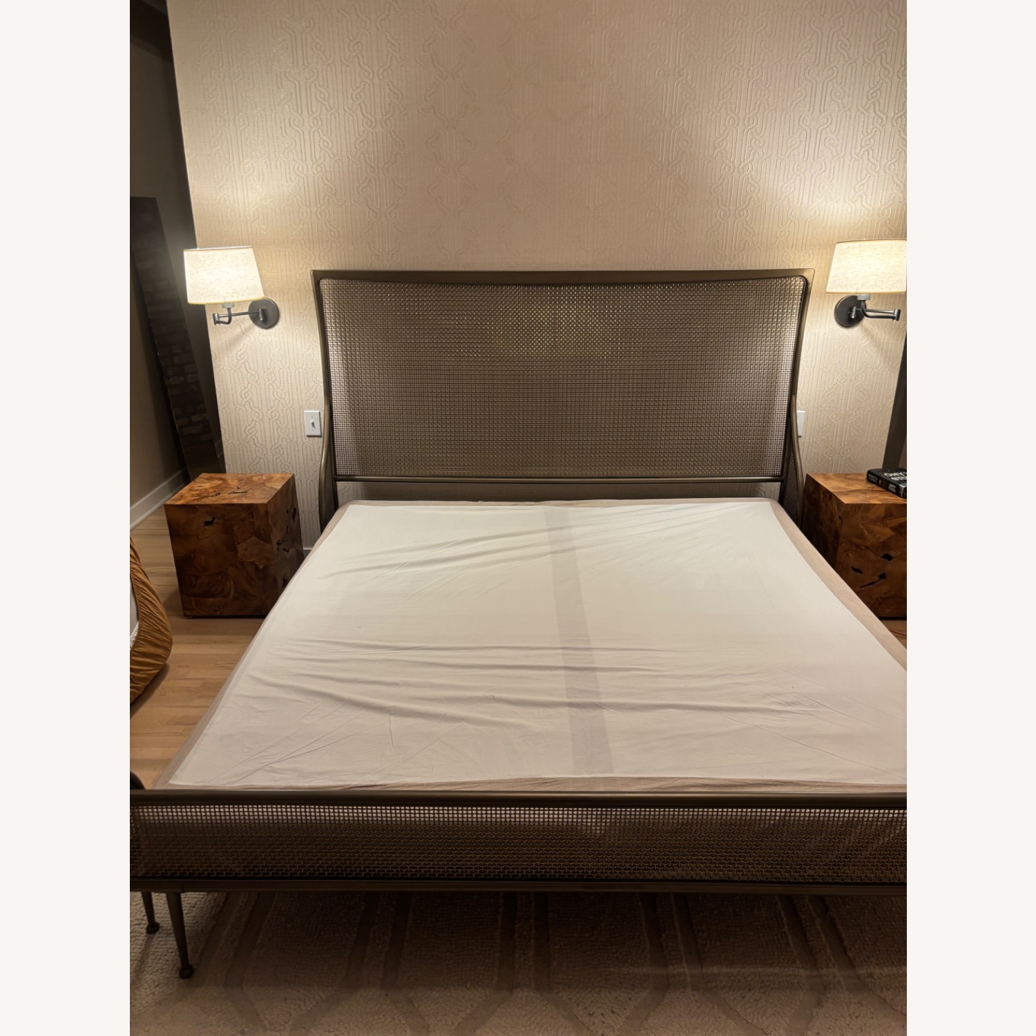 Restoration Hardware Maison Cane Bed with Footboard - image-3