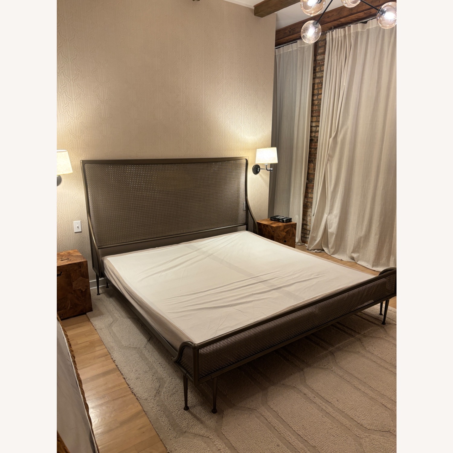 Restoration Hardware Maison Cane Bed with Footboard - image-4