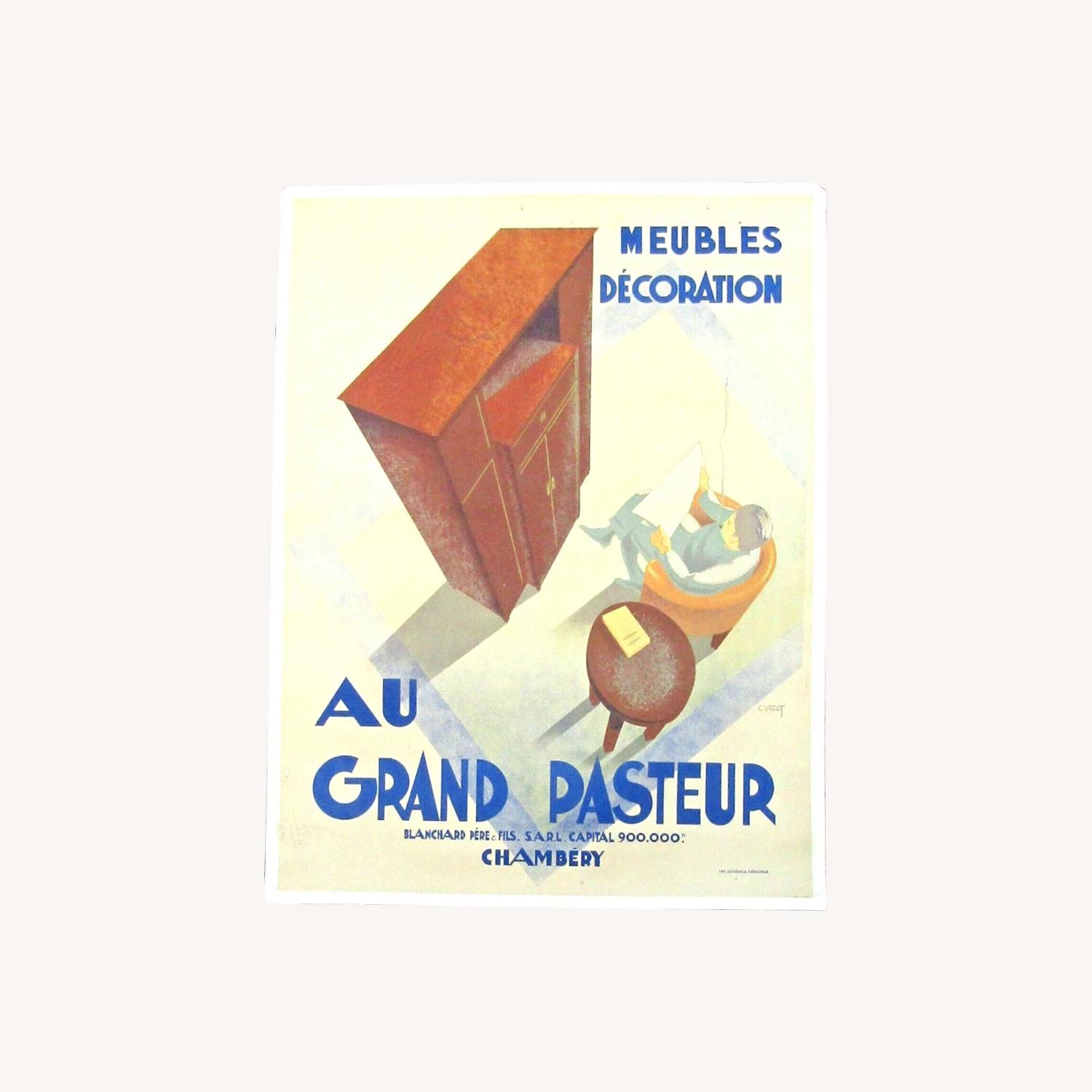 C. Villot Au Grand Pasteur French Art Deco Litho - image-0