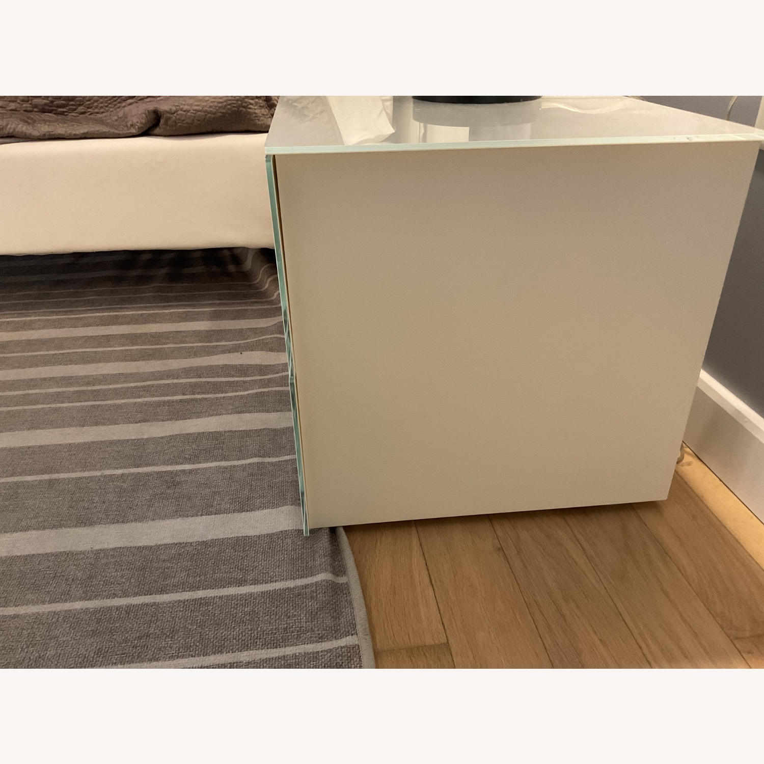 ItalModern Matching Bedside Tables 2 Drawers - image-2