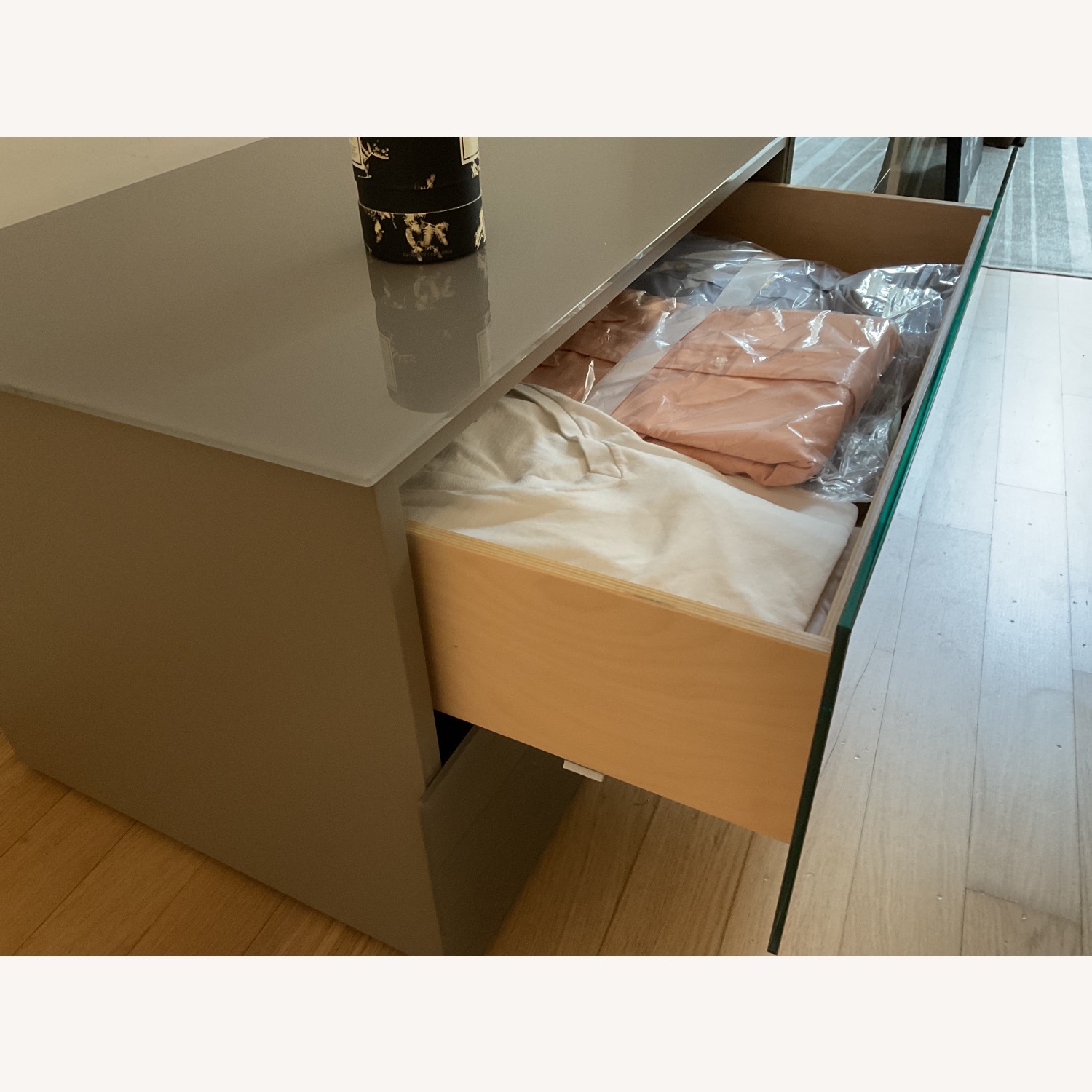 ItalModern Low 6 Drawer Modern Storage Chest - image-3