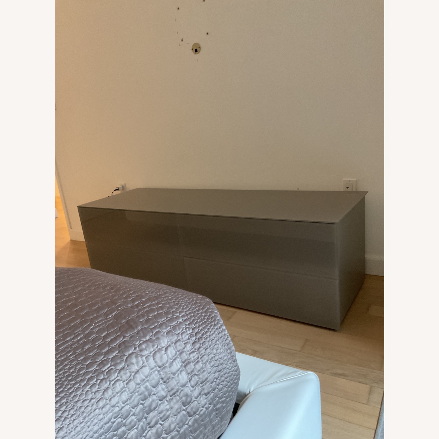 ItalModern Low 6 Drawer Modern Storage Chest - image-1