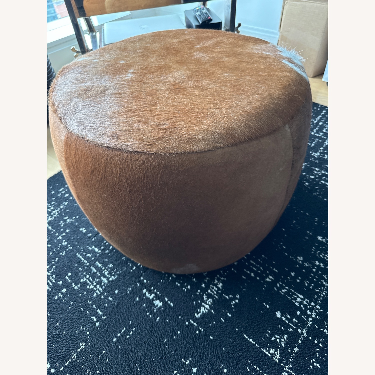 Room & Board Lind Cowhide 20” Ottoman - image-1