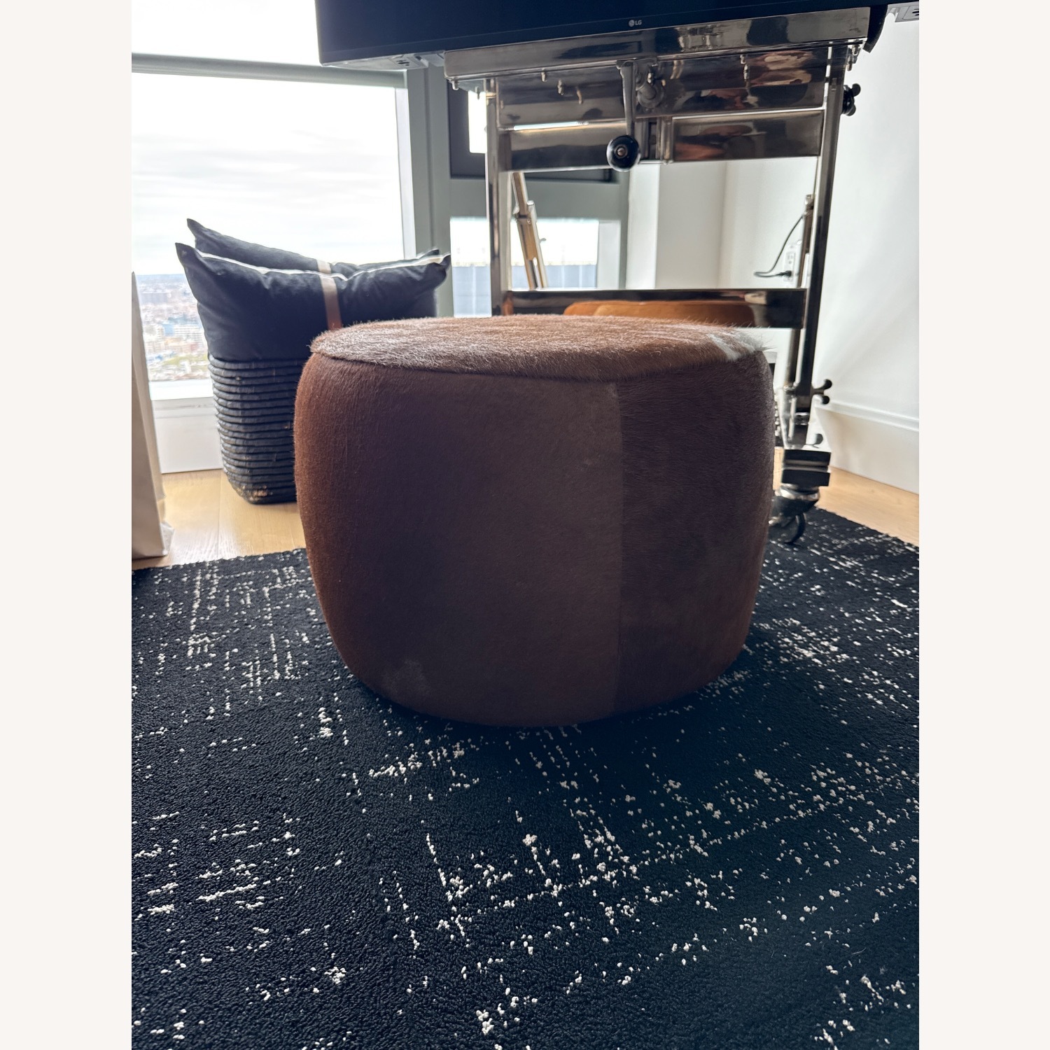 Room & Board Lind Cowhide 20” Ottoman - image-2