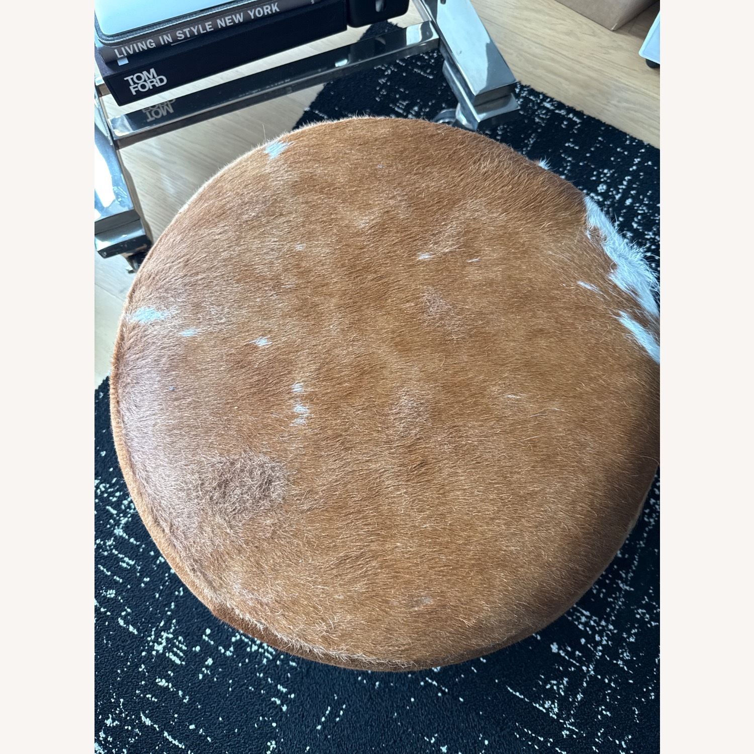 Room & Board Lind Cowhide 20” Ottoman - image-3