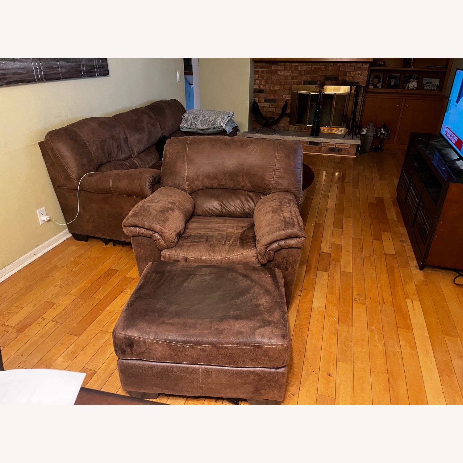 Ashley Bladen Lounge Chair and Ottoman - image-1