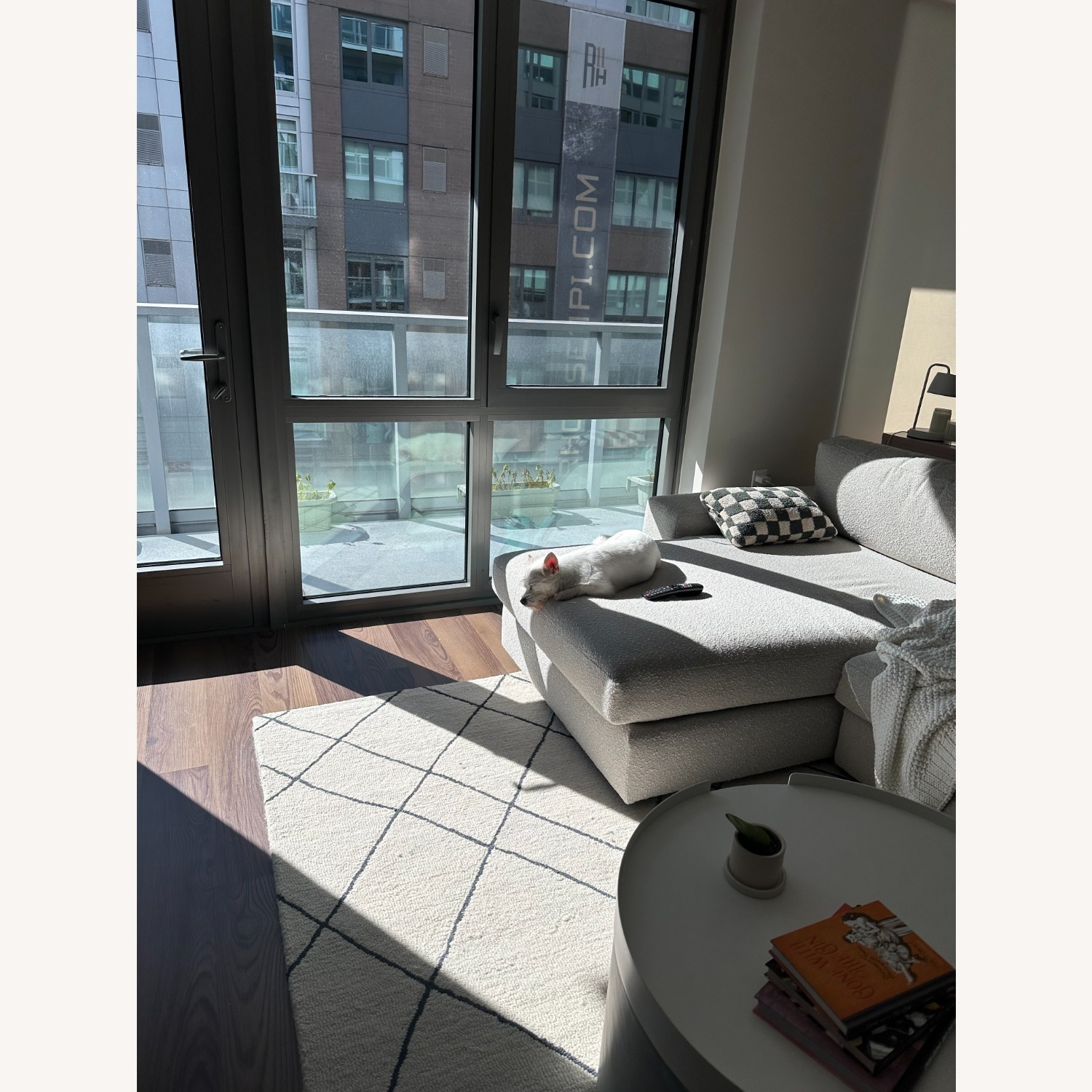 AllModern Seaton Wool Cream/Black Rug - image-2