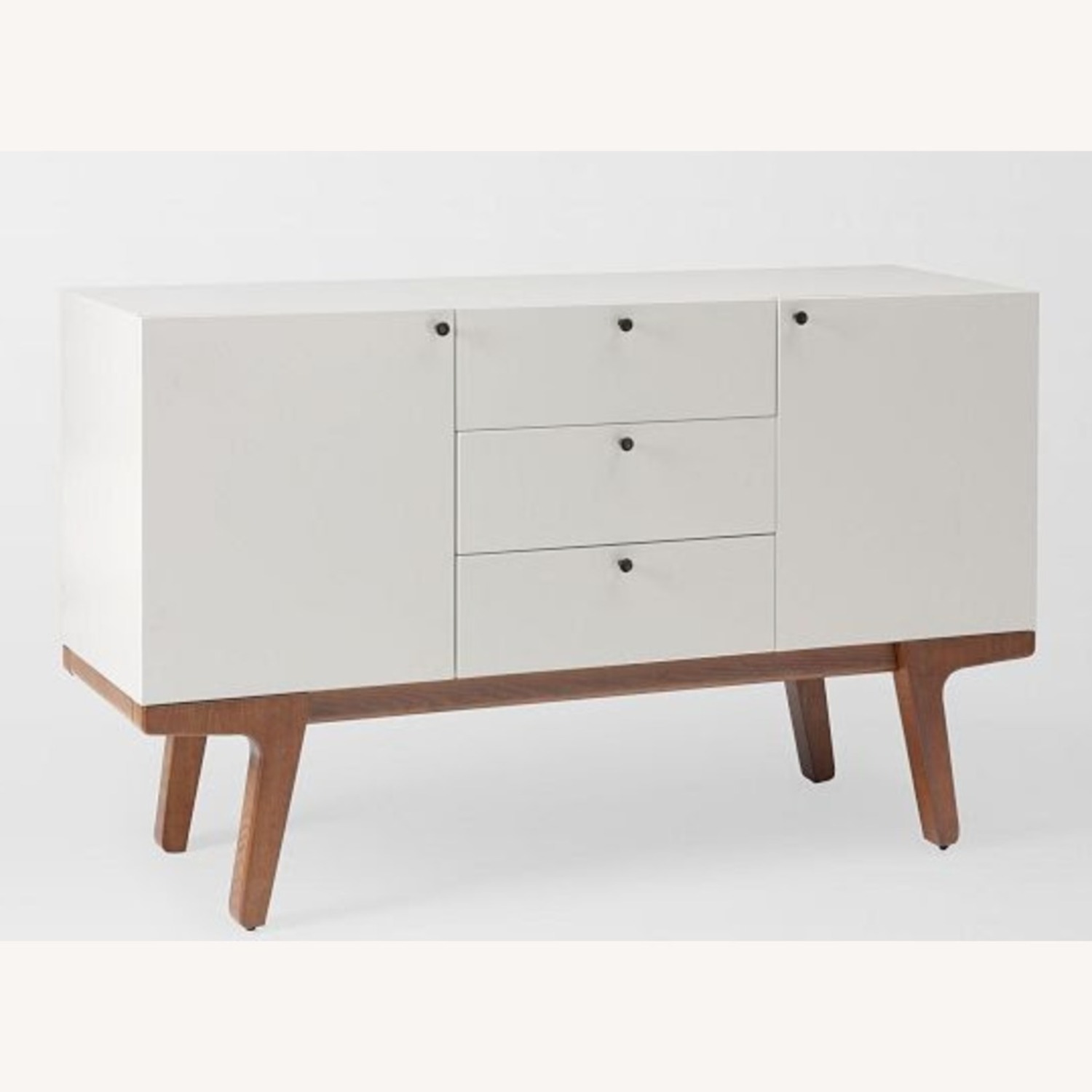 West Elm Modern 53" Buffet Media Console White Lacquer - image-1