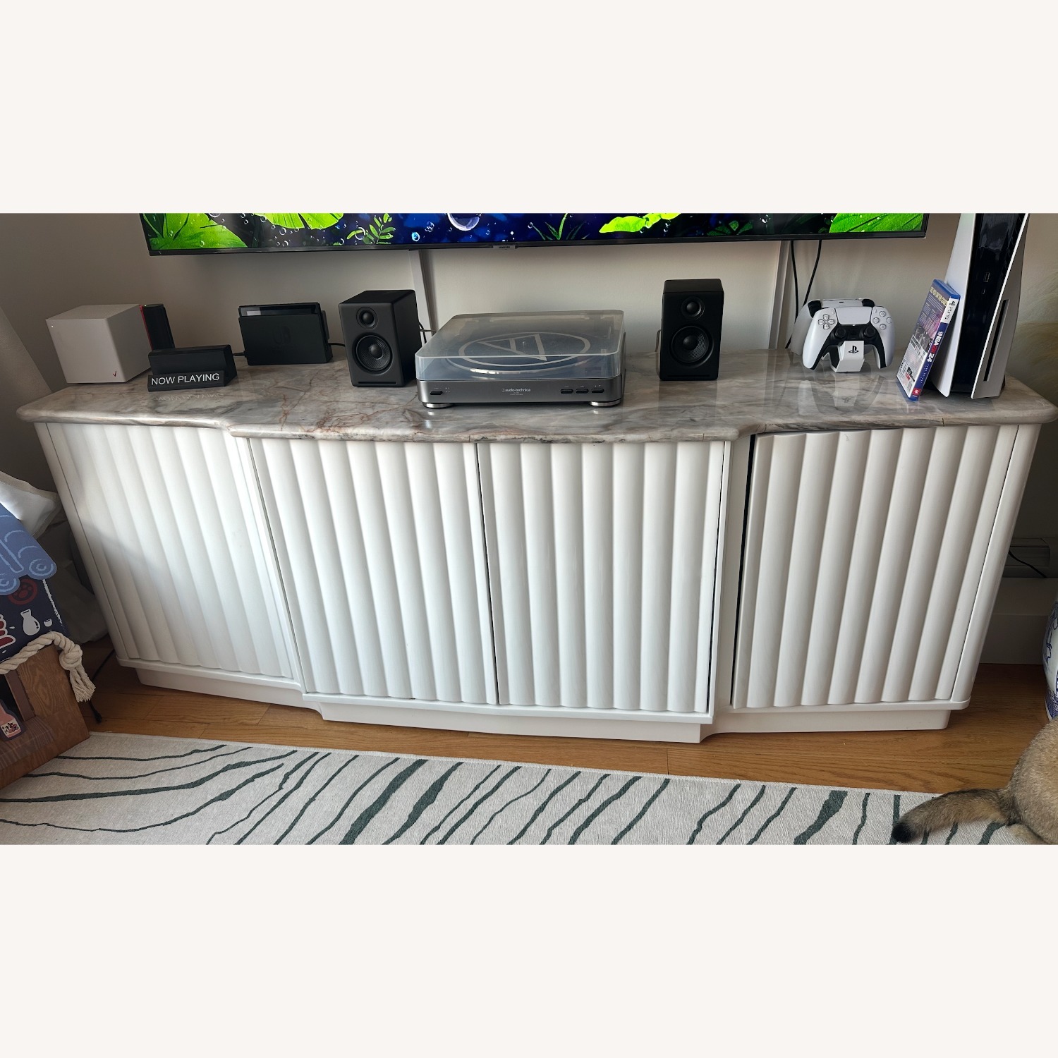 CB2 Earl Marble Media Credenza - image-4