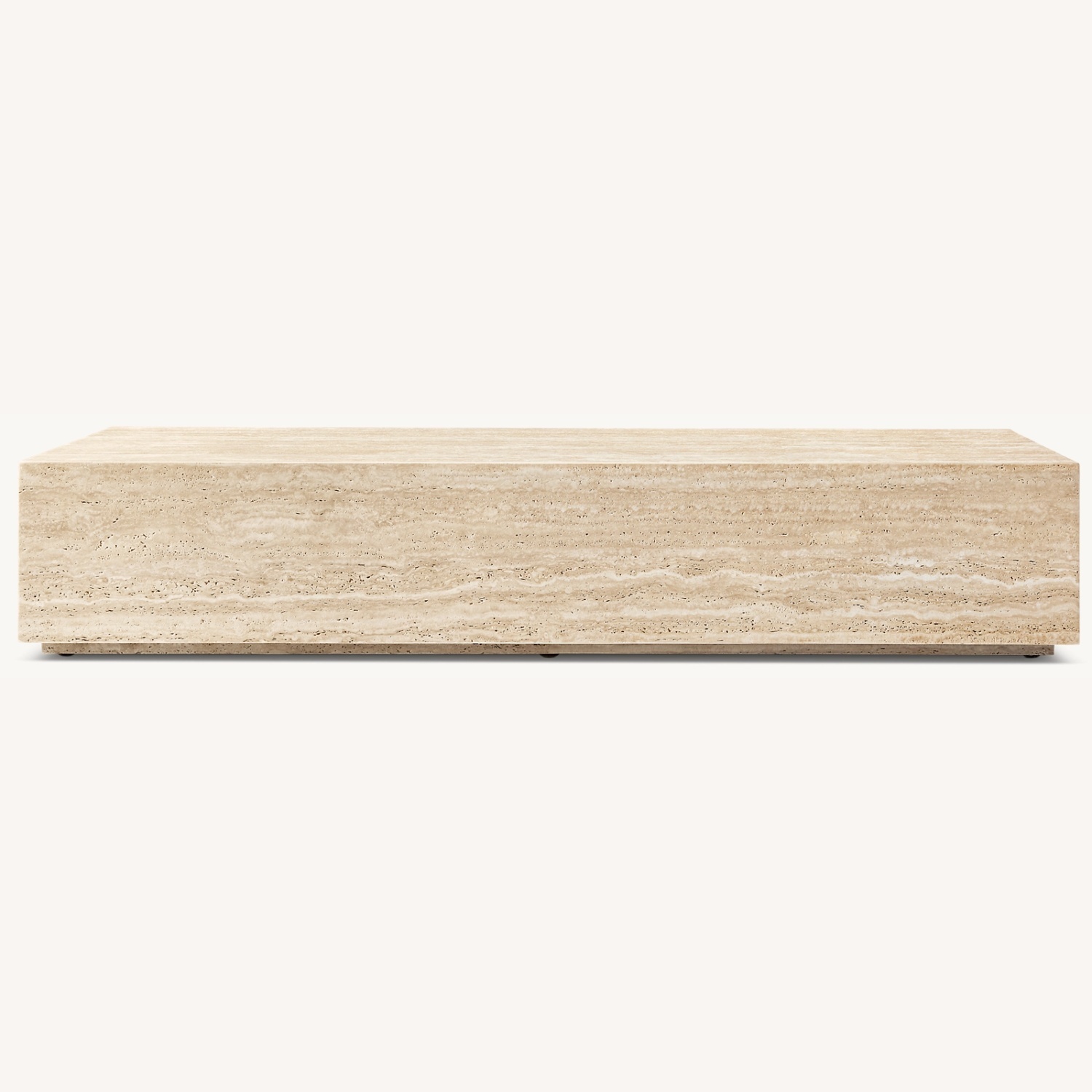 Travertine Plinth Coffee Table - image-4