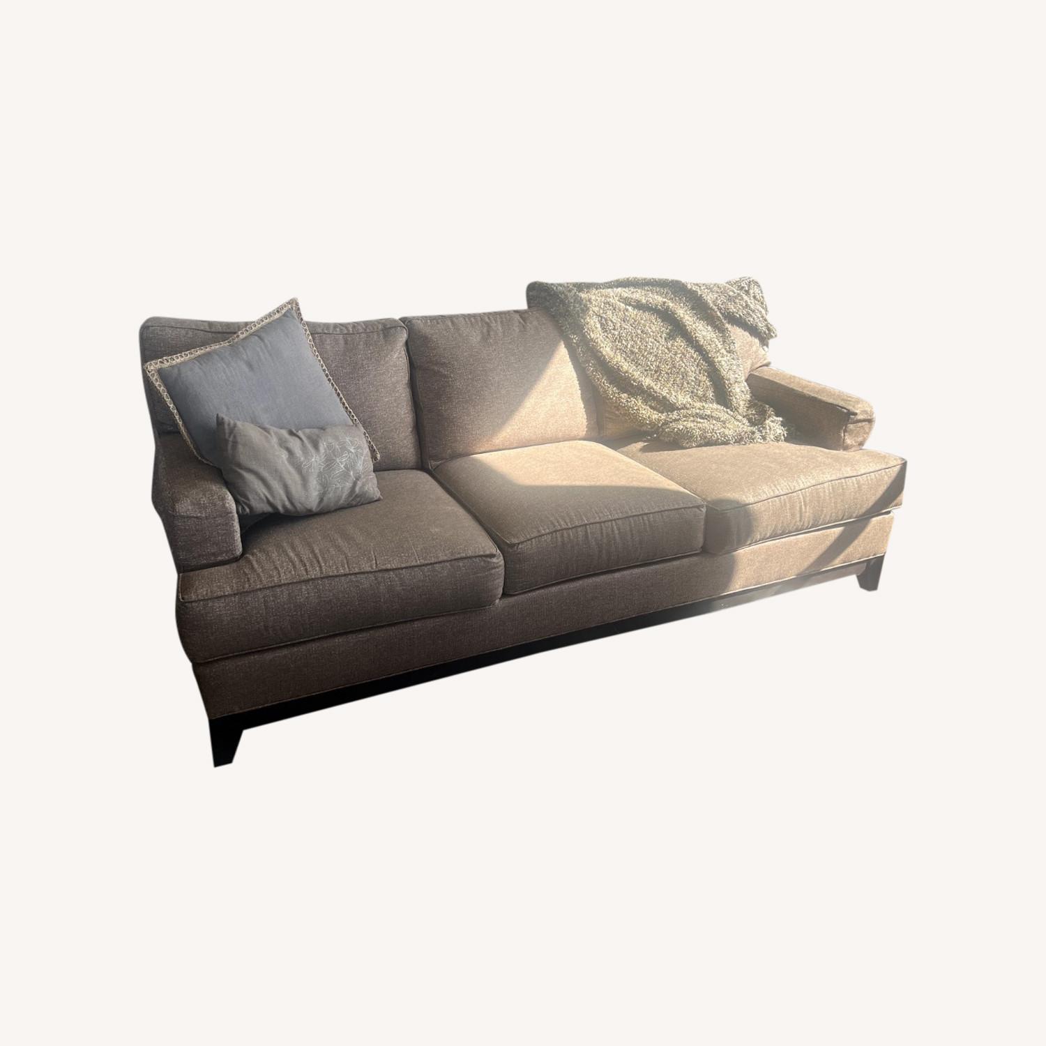 Ethan Allen Couch w Custom Fabric - image-0