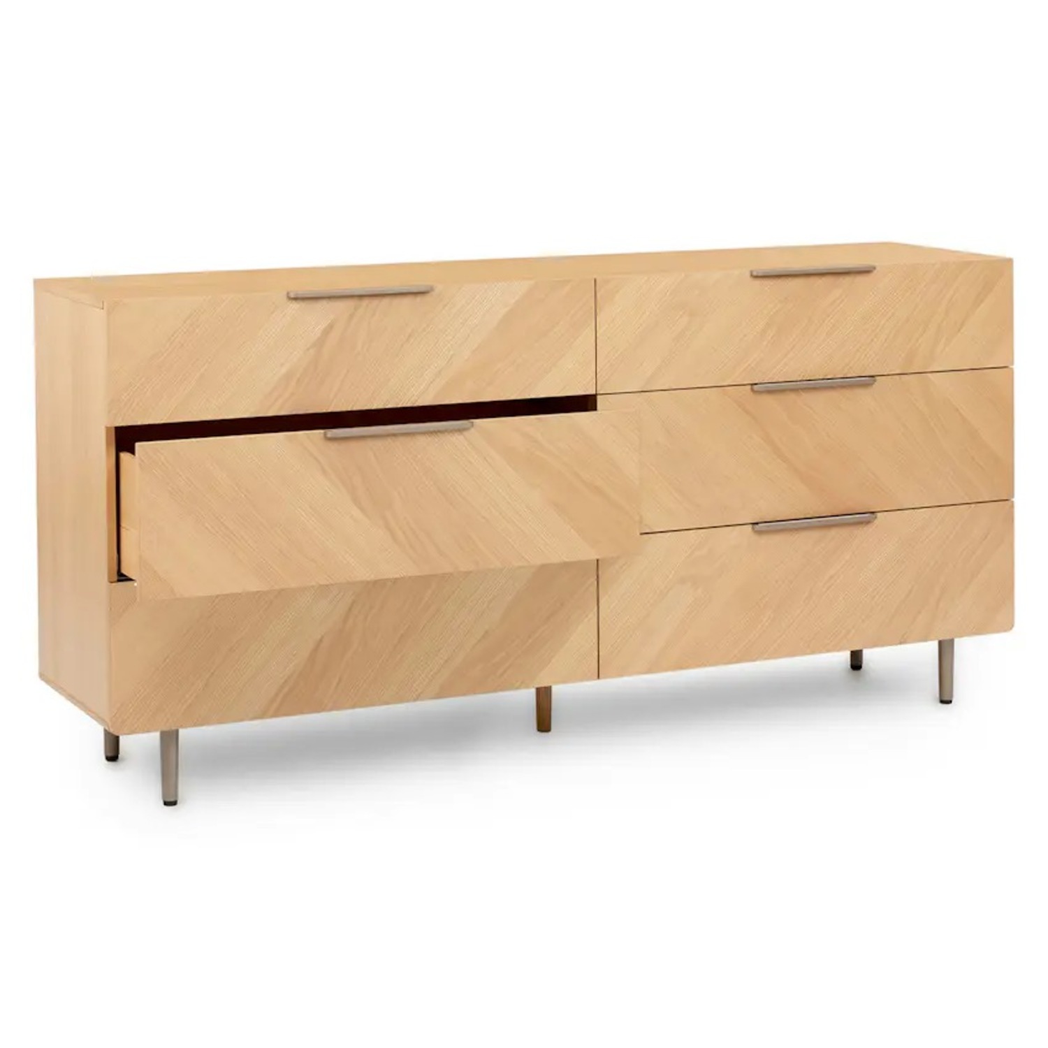 Article Nera Oak 6 Drawer Dresser - image-5