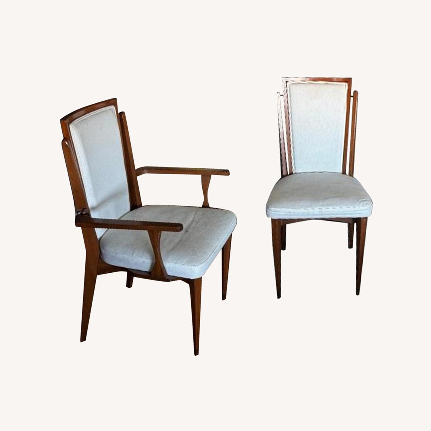 1960s Italian Walnut Dining Chairs - image-0