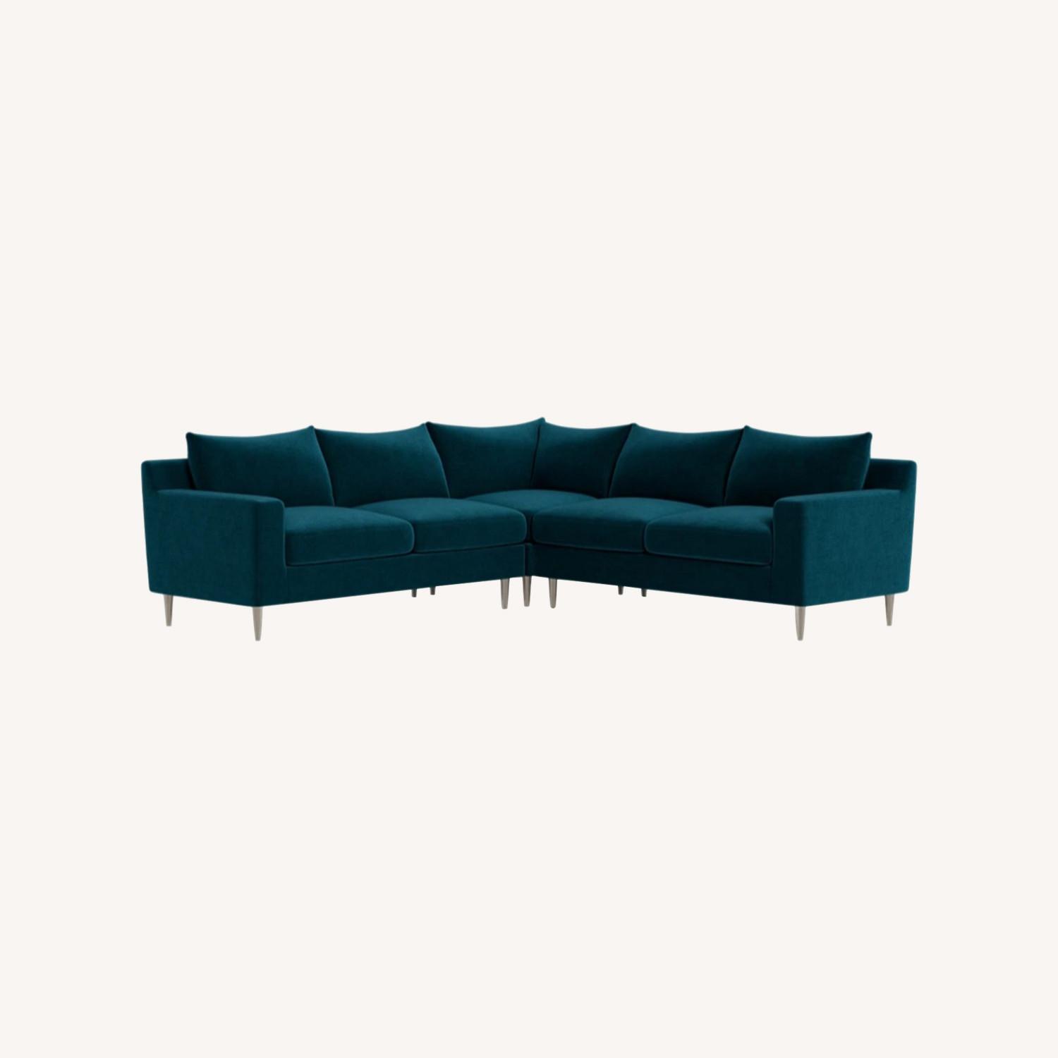 Interior Define Sloan Corner Sectional + Ottoman - image-0