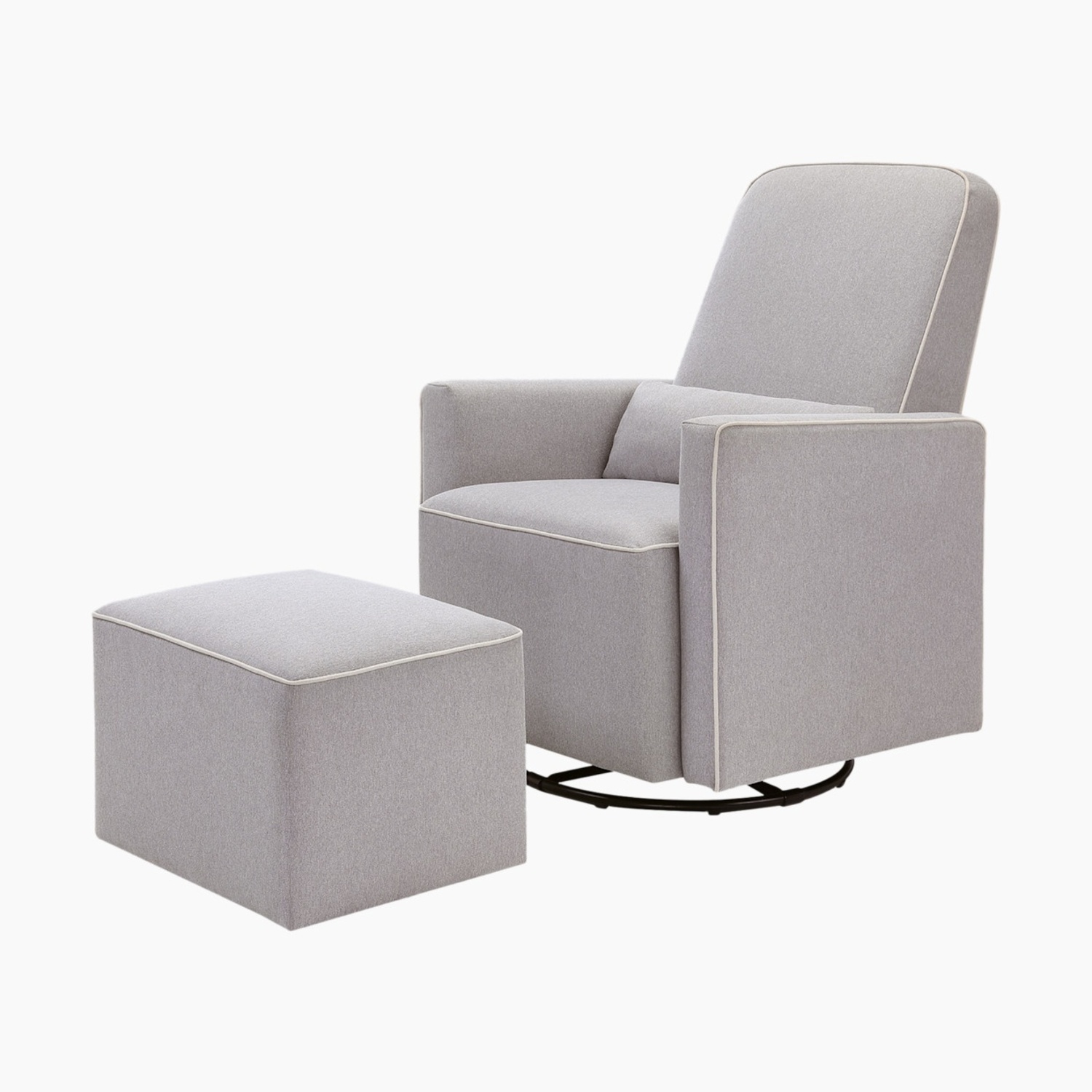daVinci "Olive" Glider and Ottoman in Grey - image-0