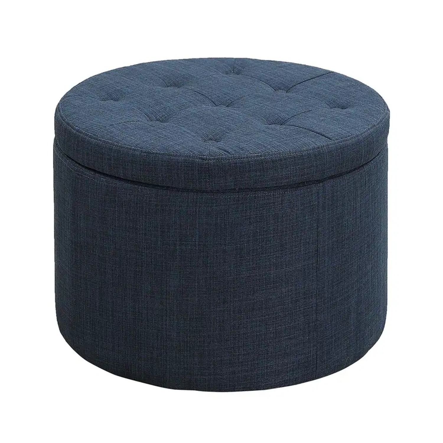 Blue Storage Ottoman - image-5
