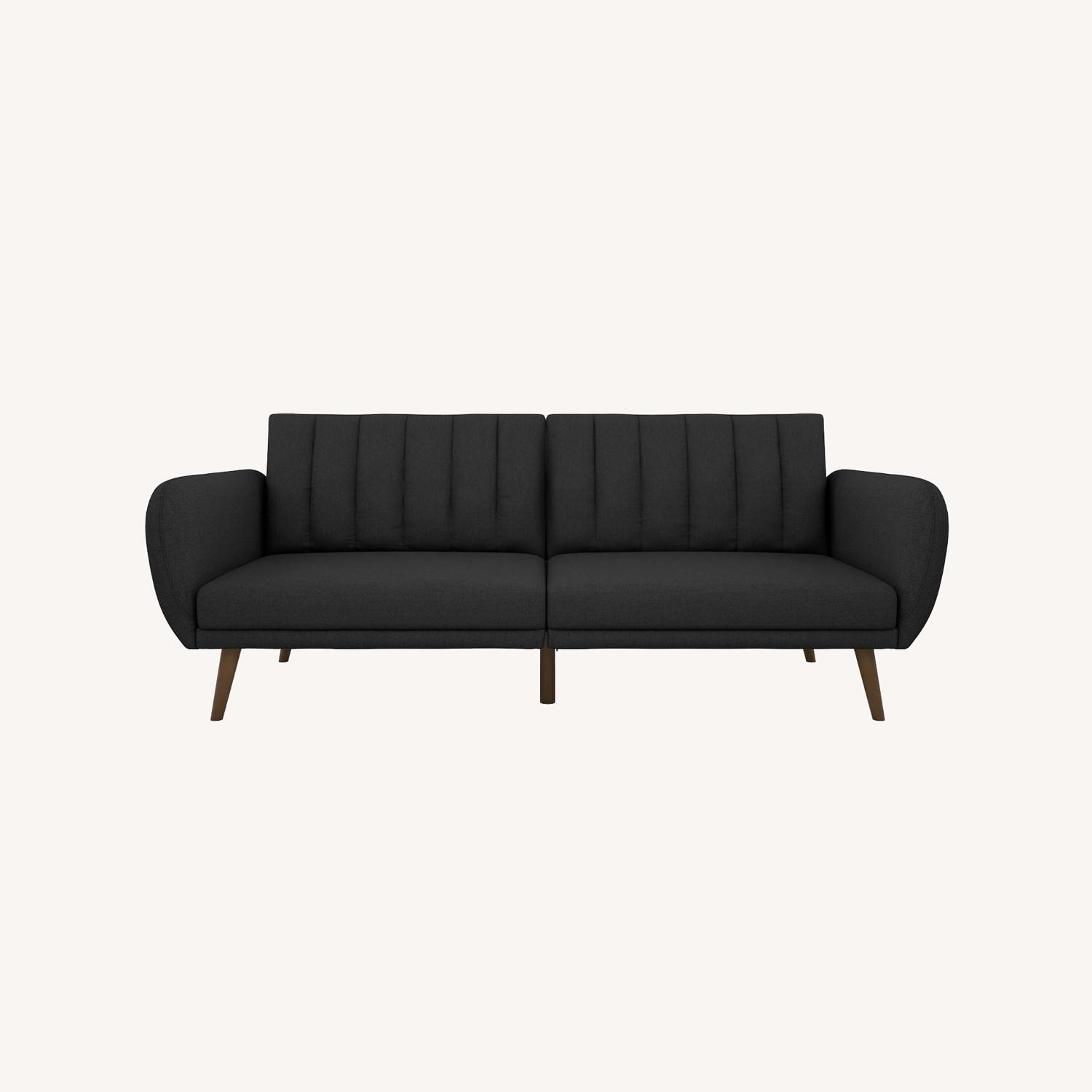 Novogratz Brittany Sofa Futon Dark Gray - image-0
