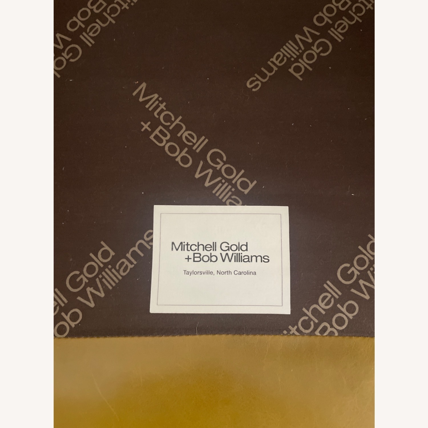 Mitchell Gold + Bob Williams Gold Leather Chairs - image-6