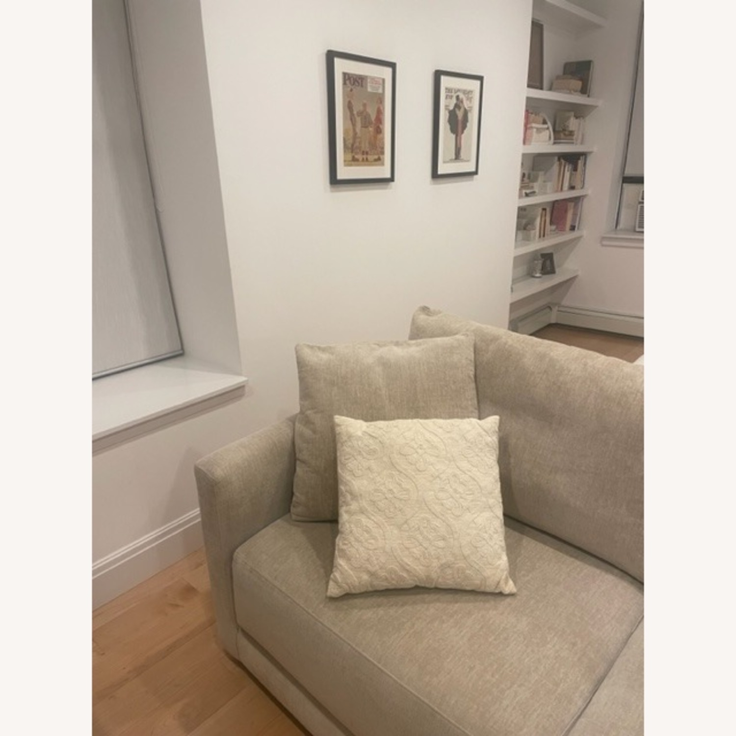 Crate & Barrel Gather Neutral Sofa - image-1