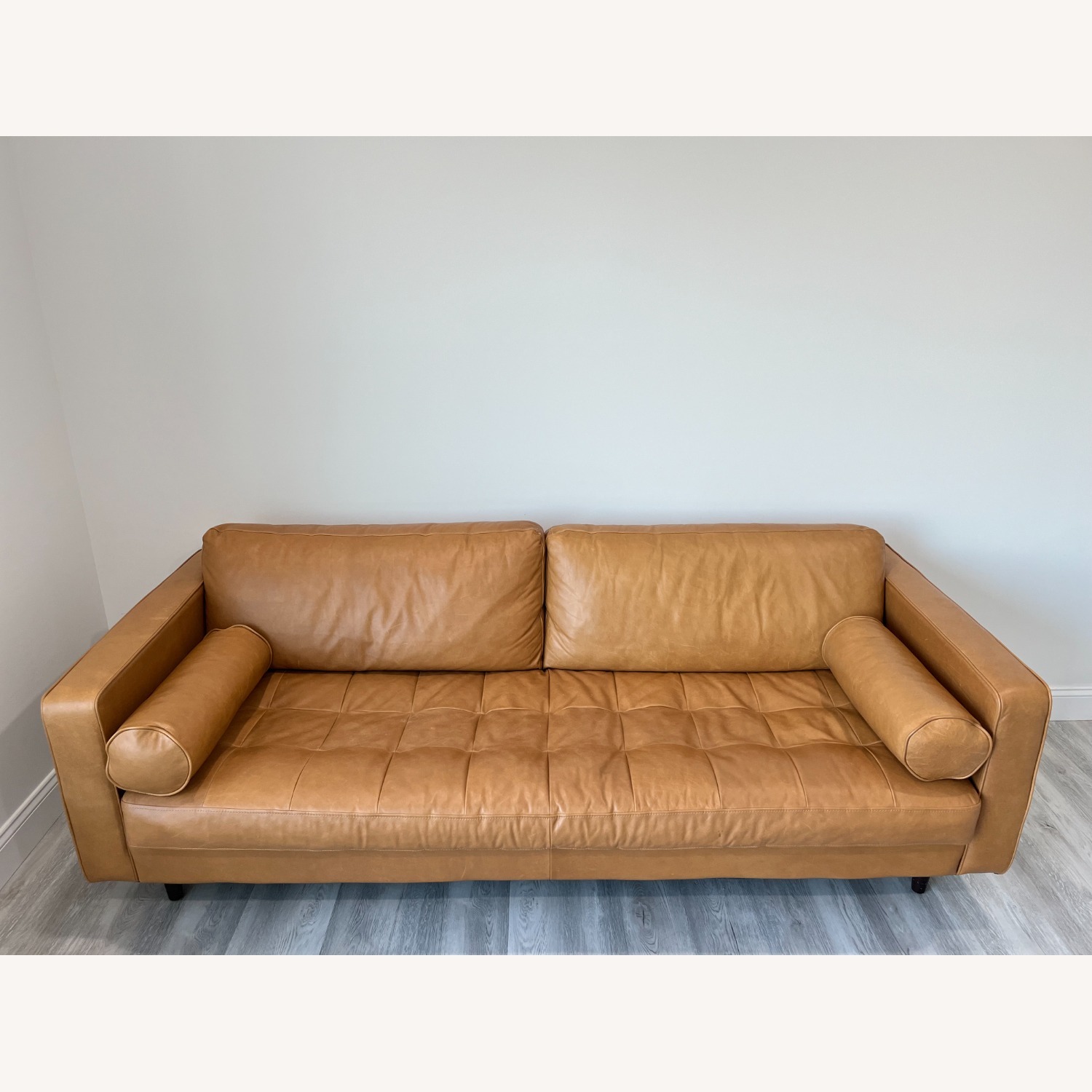 Article Sven 88" Tufted Leather Sofa - Charme Tan - image-2