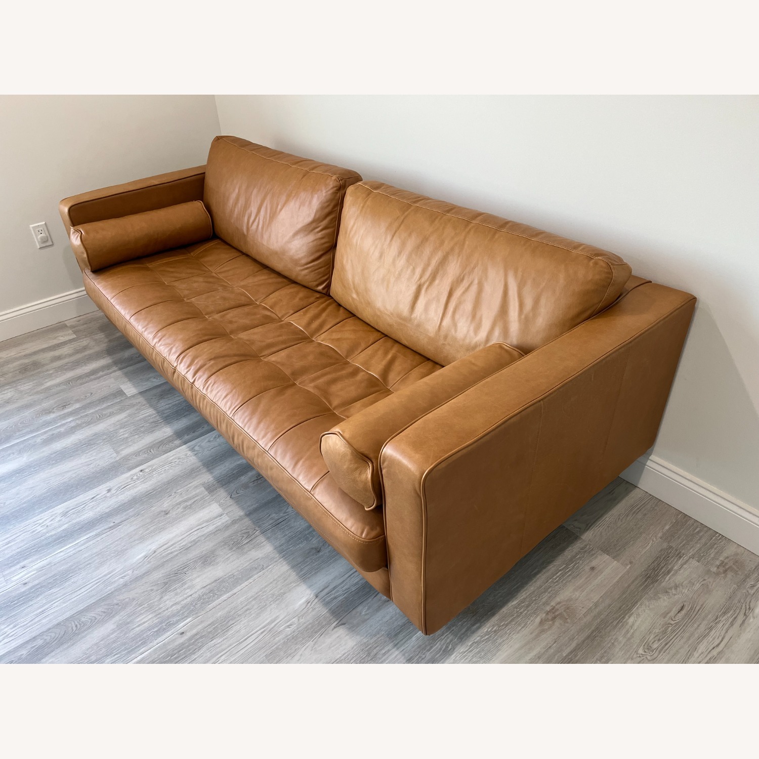 Article Sven 88" Tufted Leather Sofa - Charme Tan - image-3