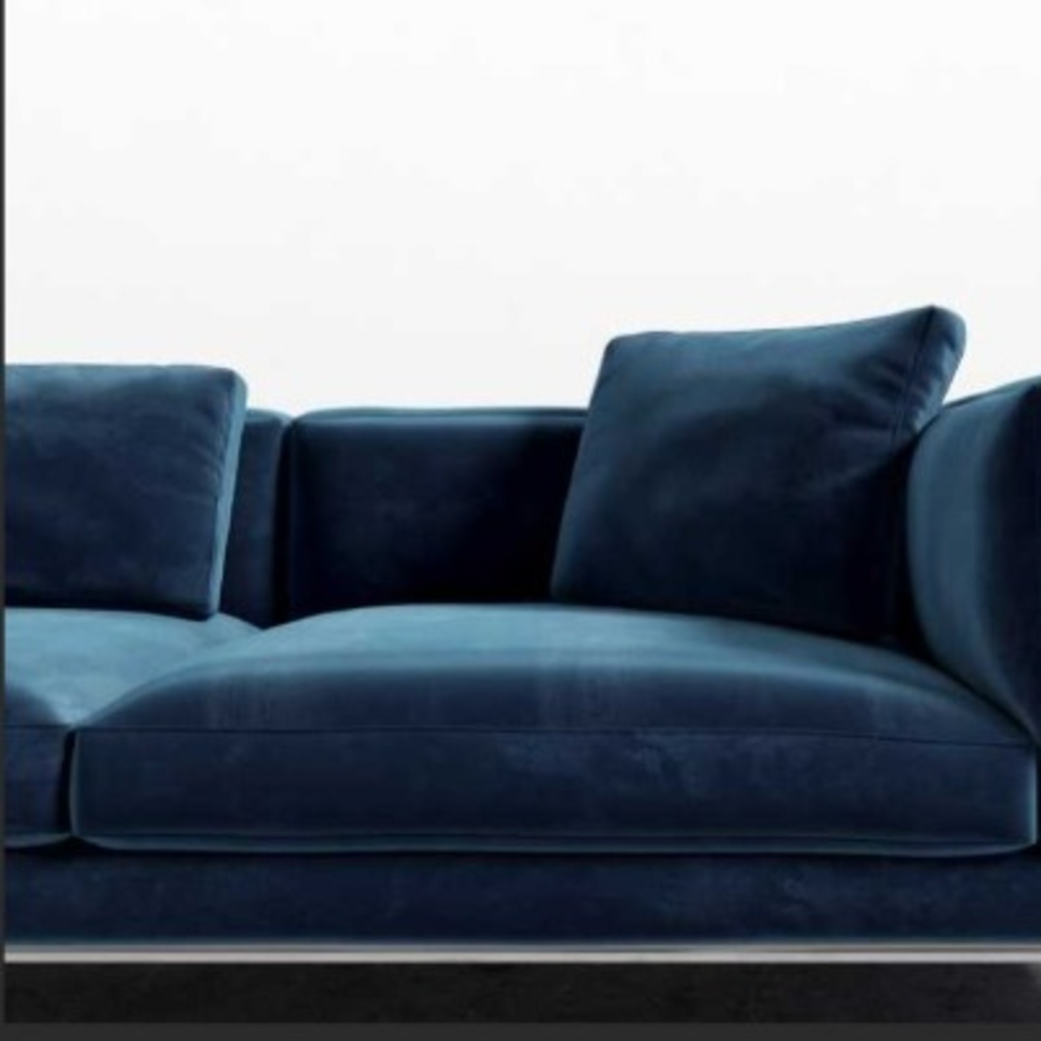 Rove Concept Nico Blue Velvet Sofa 94' - image-3
