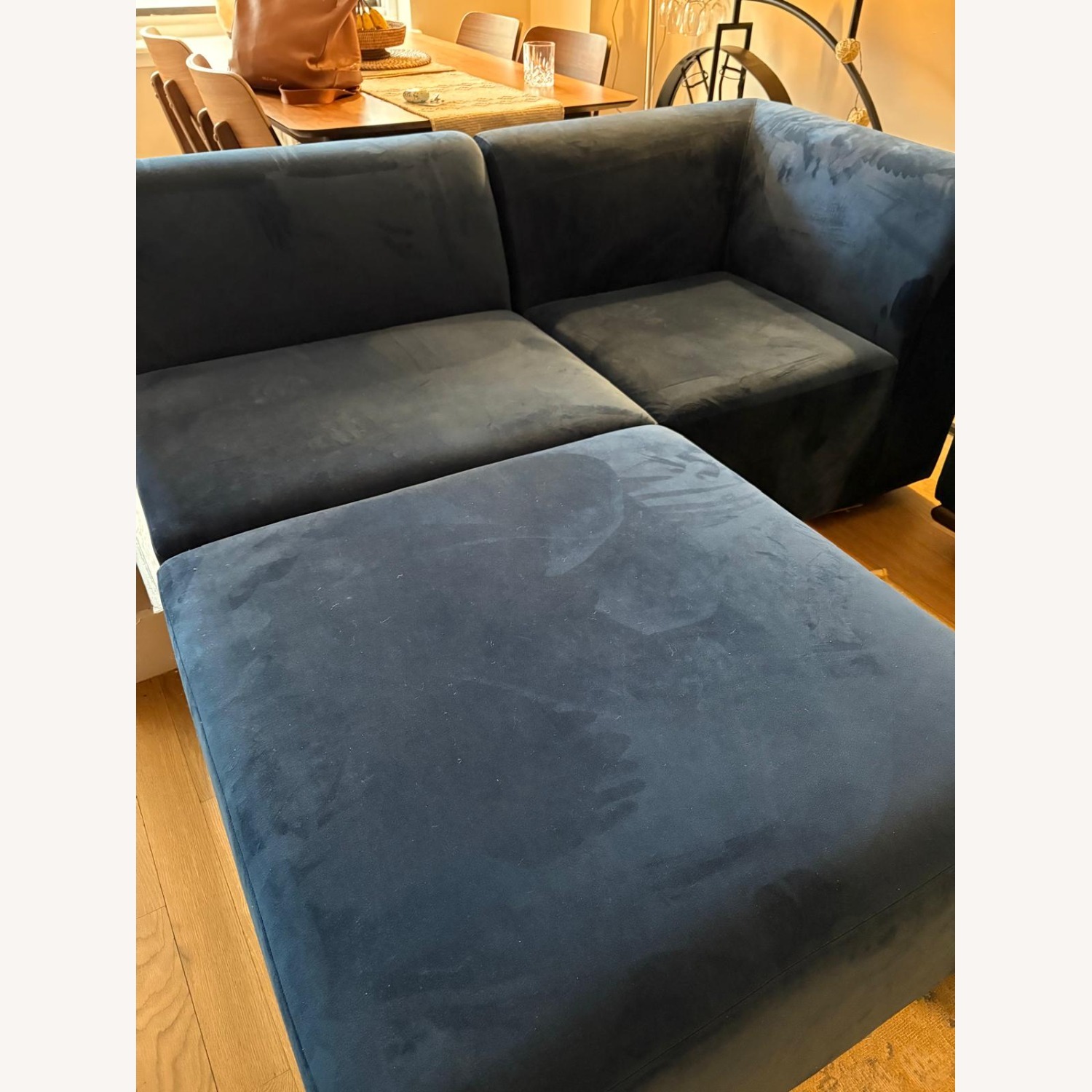AllModern Blue Sectional - image-1