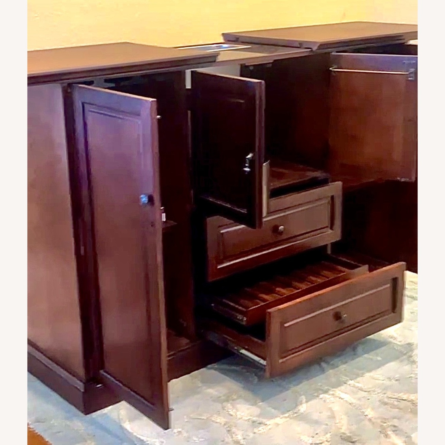 Howard Miller Devino II Wine & Bar Cabinet Hide-A-Bar - image-3