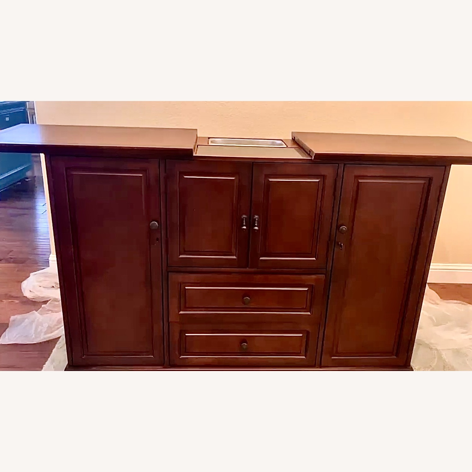 Howard Miller Devino II Wine & Bar Cabinet Hide-A-Bar - image-9