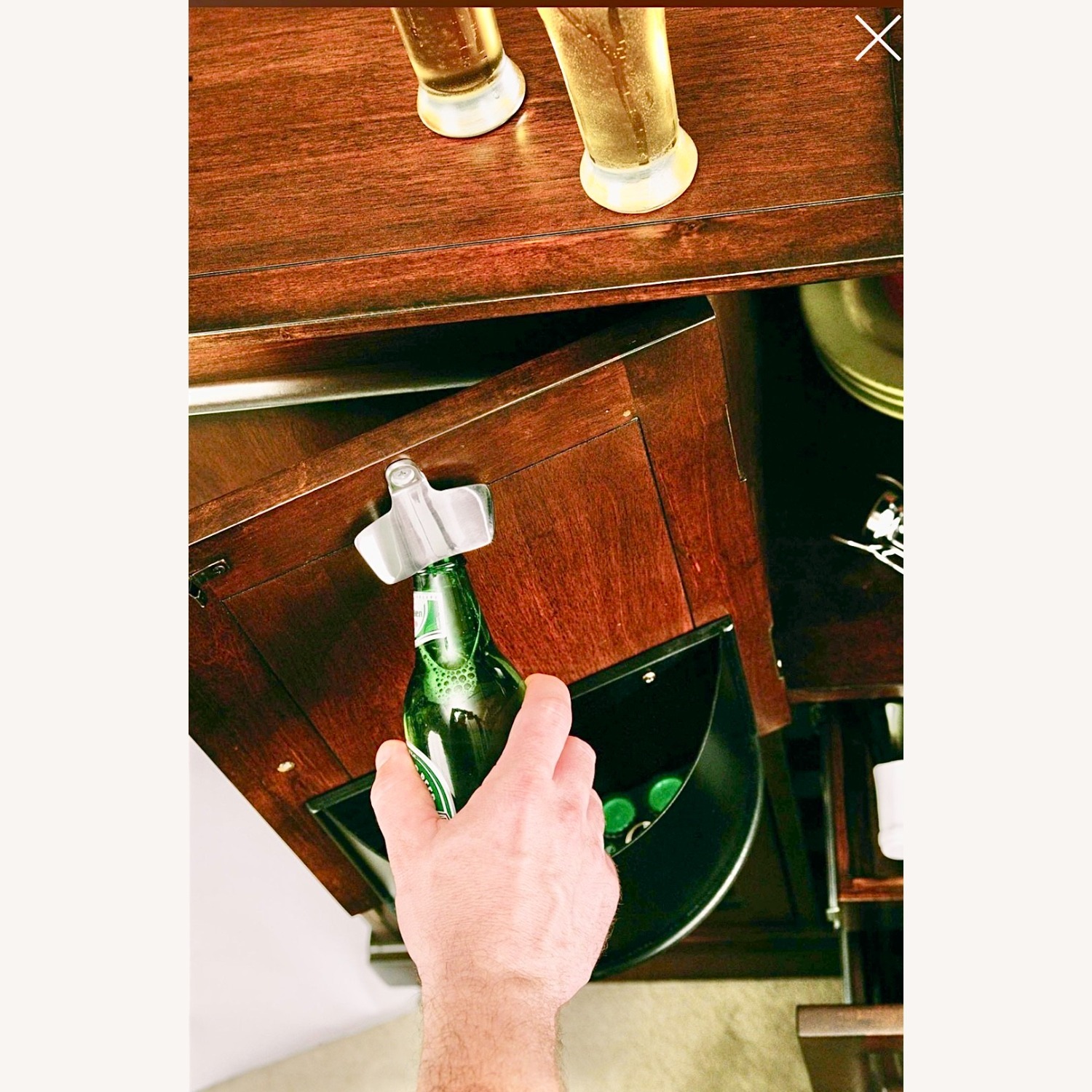 Howard Miller Devino II Wine & Bar Cabinet Hide-A-Bar - image-19