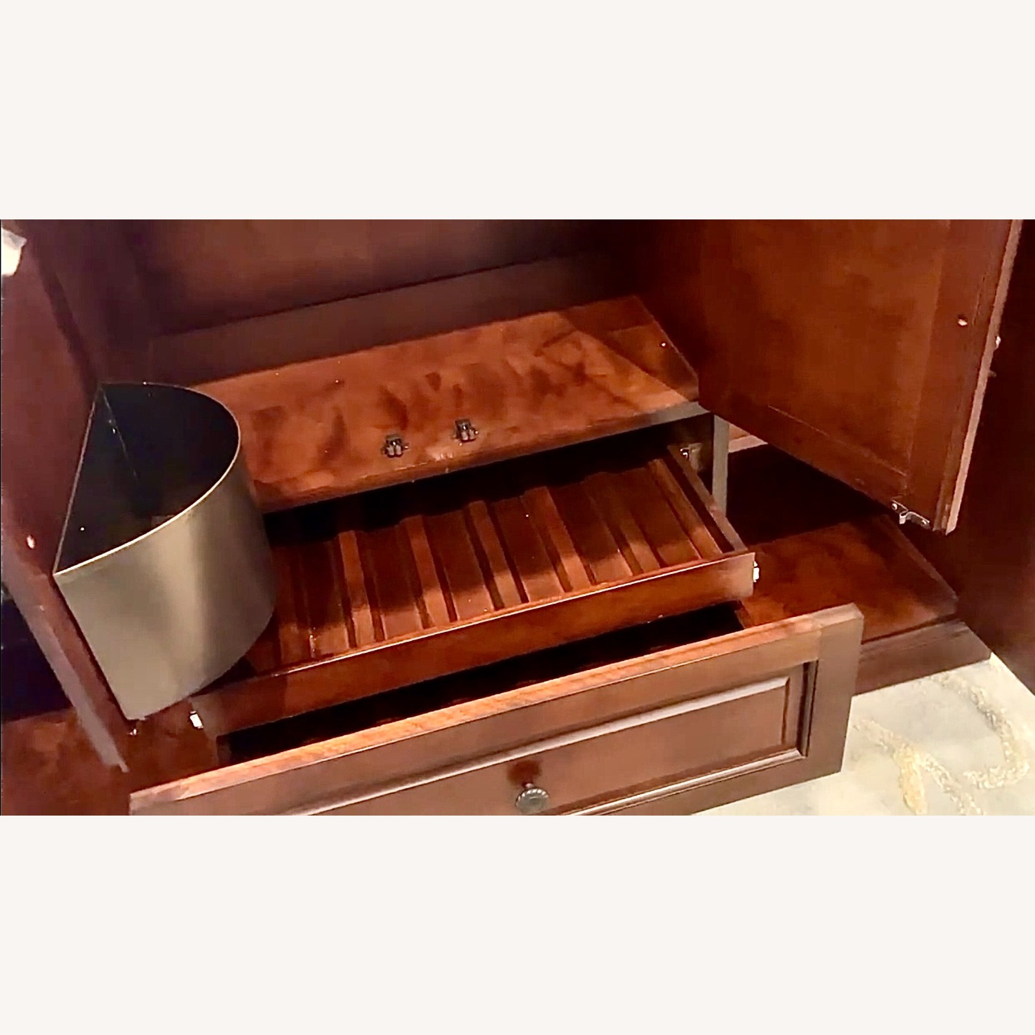 Howard Miller Devino II Wine & Bar Cabinet Hide-A-Bar - image-4