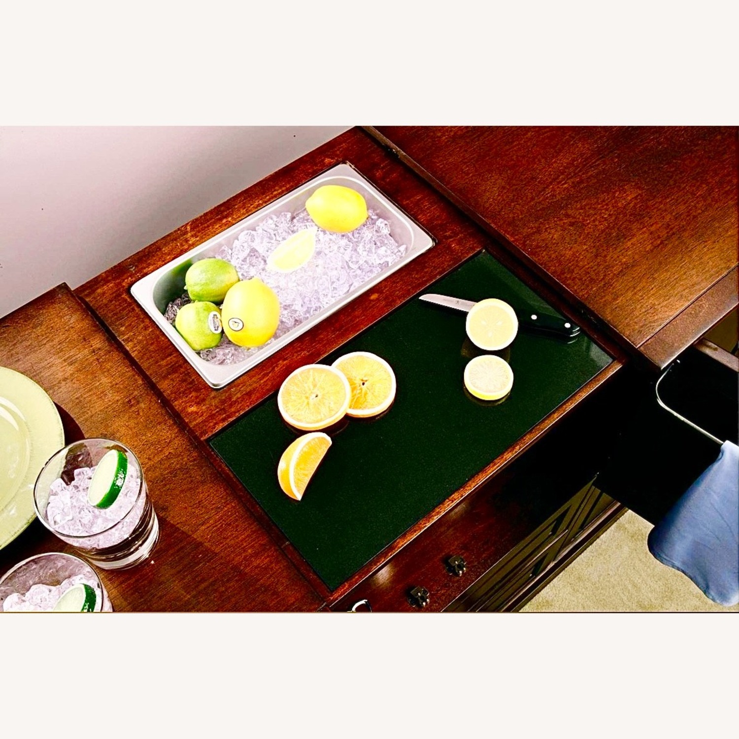 Howard Miller Devino II Wine & Bar Cabinet Hide-A-Bar - image-15