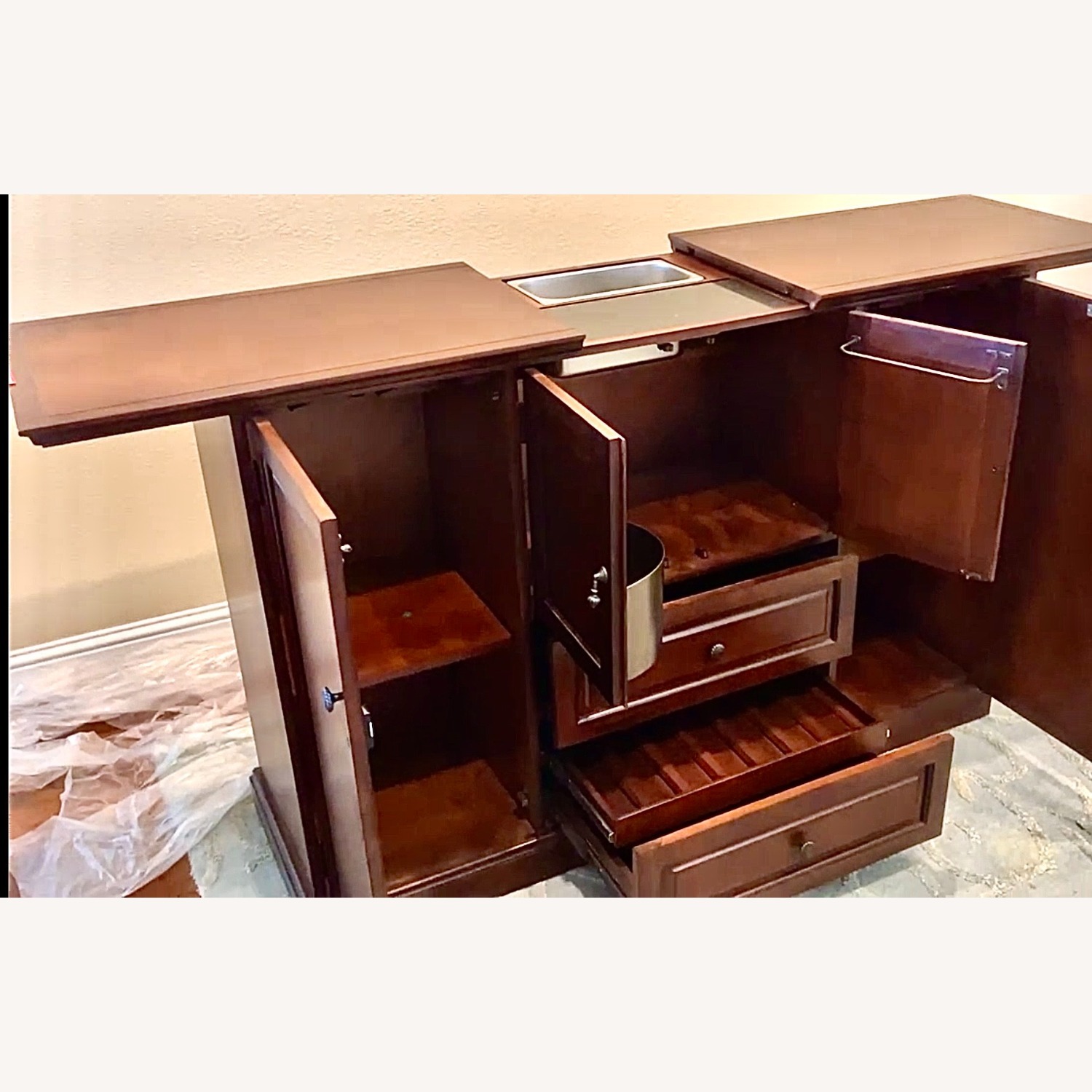 Howard Miller Devino II Wine & Bar Cabinet Hide-A-Bar - image-20