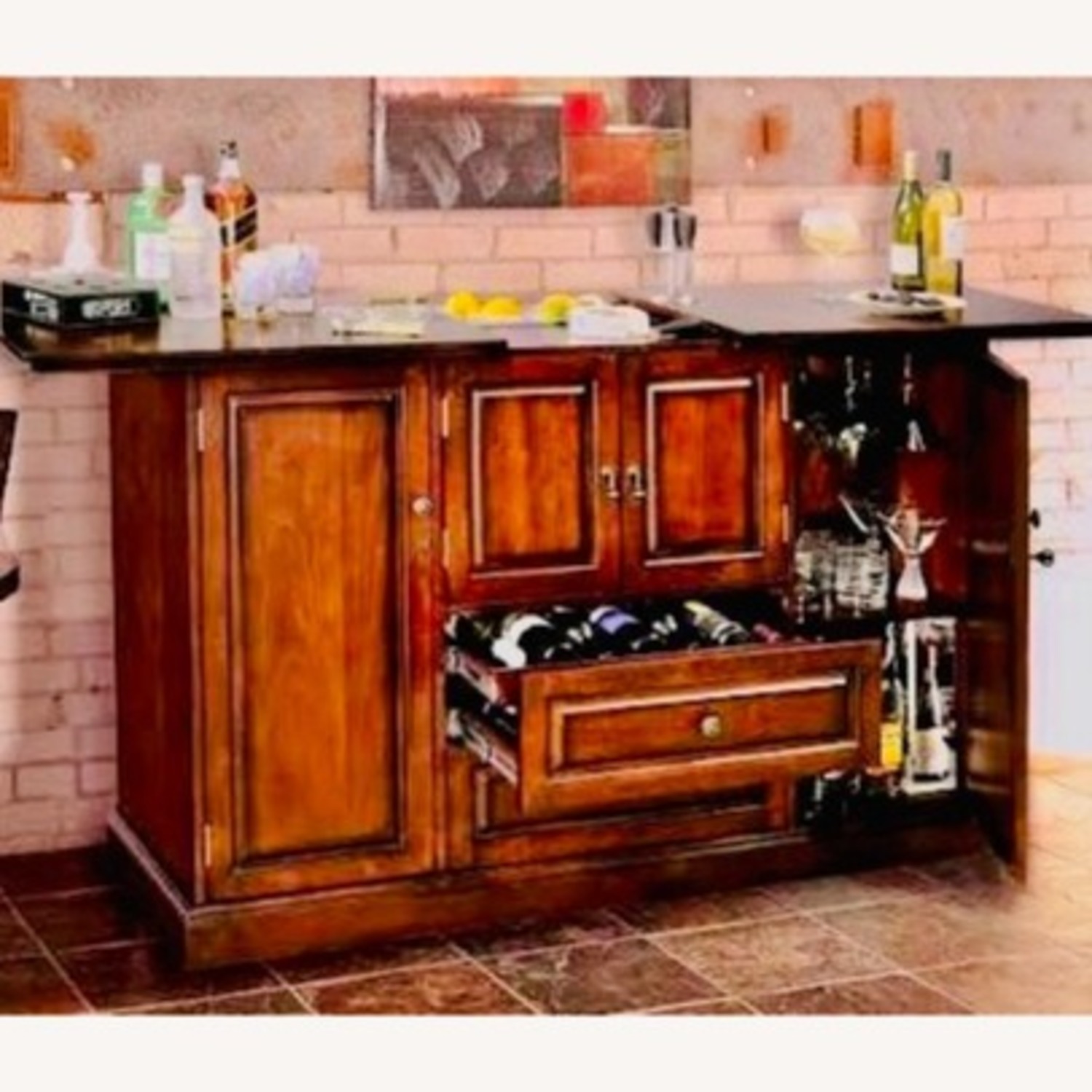 Howard Miller Devino II Wine & Bar Cabinet Hide-A-Bar - image-1