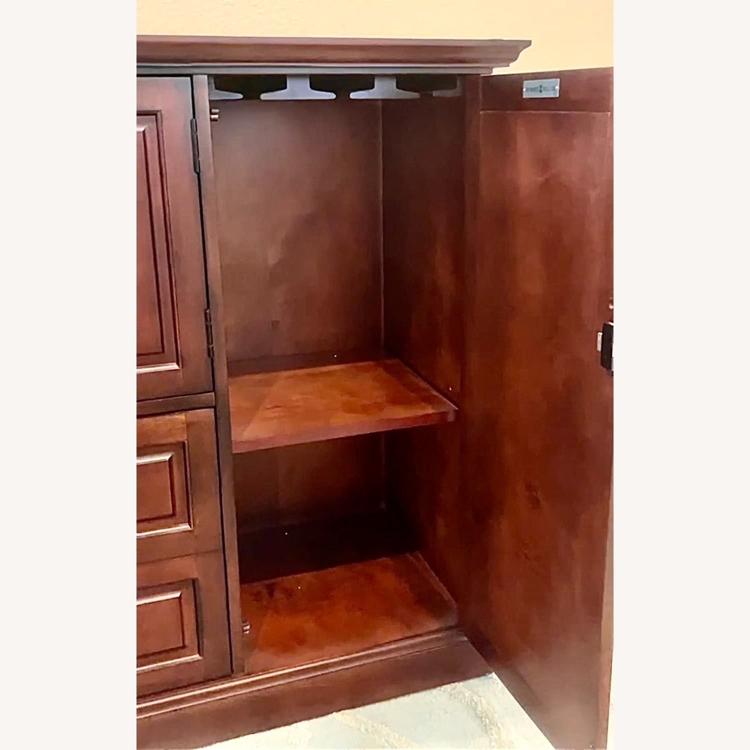 Howard Miller Devino II Wine & Bar Cabinet Hide-A-Bar - image-7