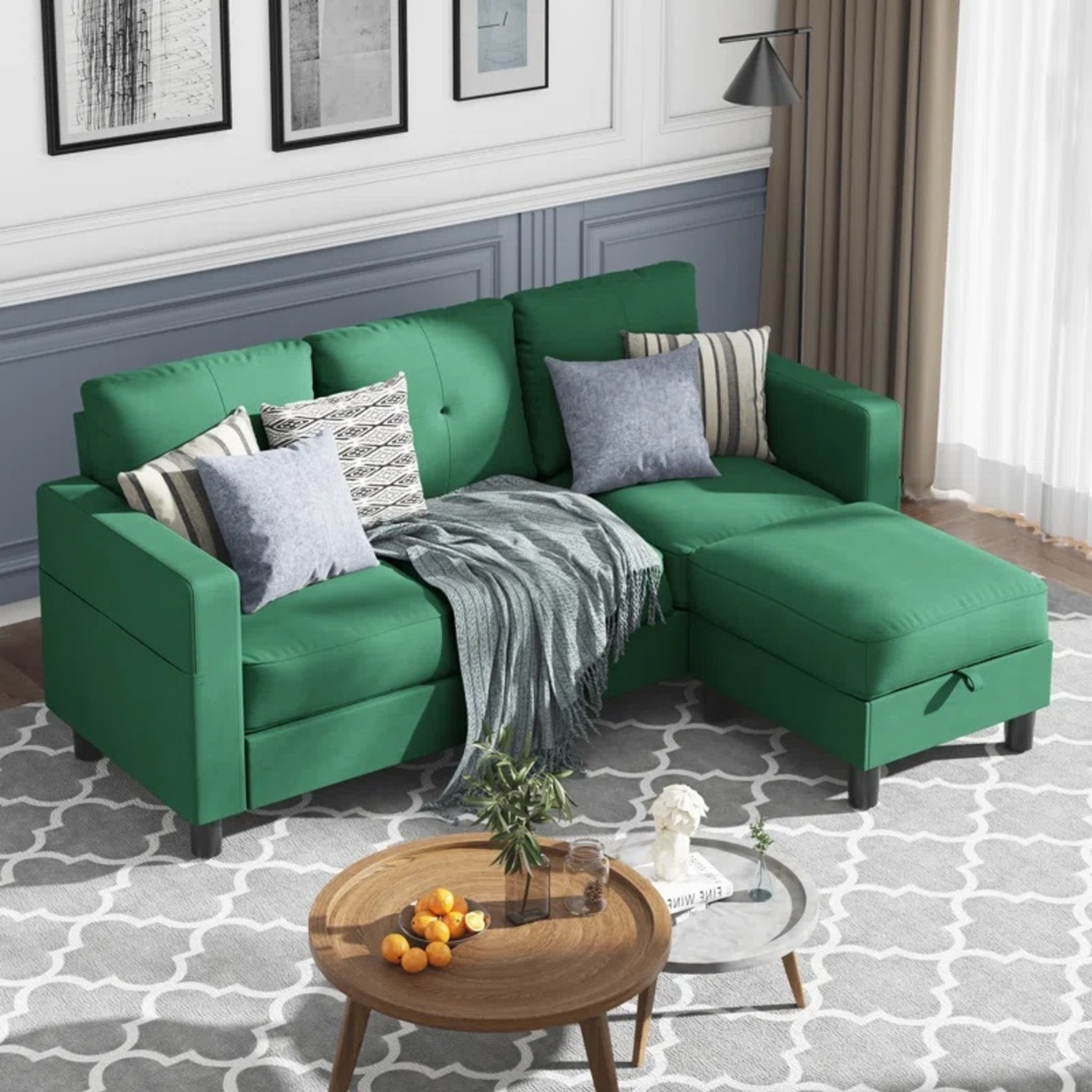 Wayfair Degnan Green Sofa - image-7