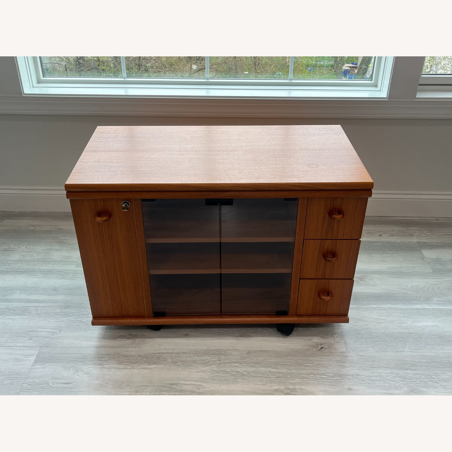 Teak Media Cabinet - image-4