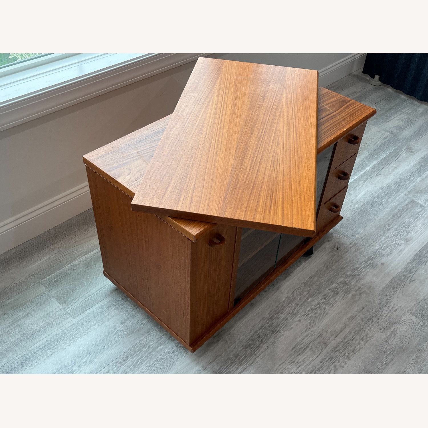 Teak Media Cabinet - image-2