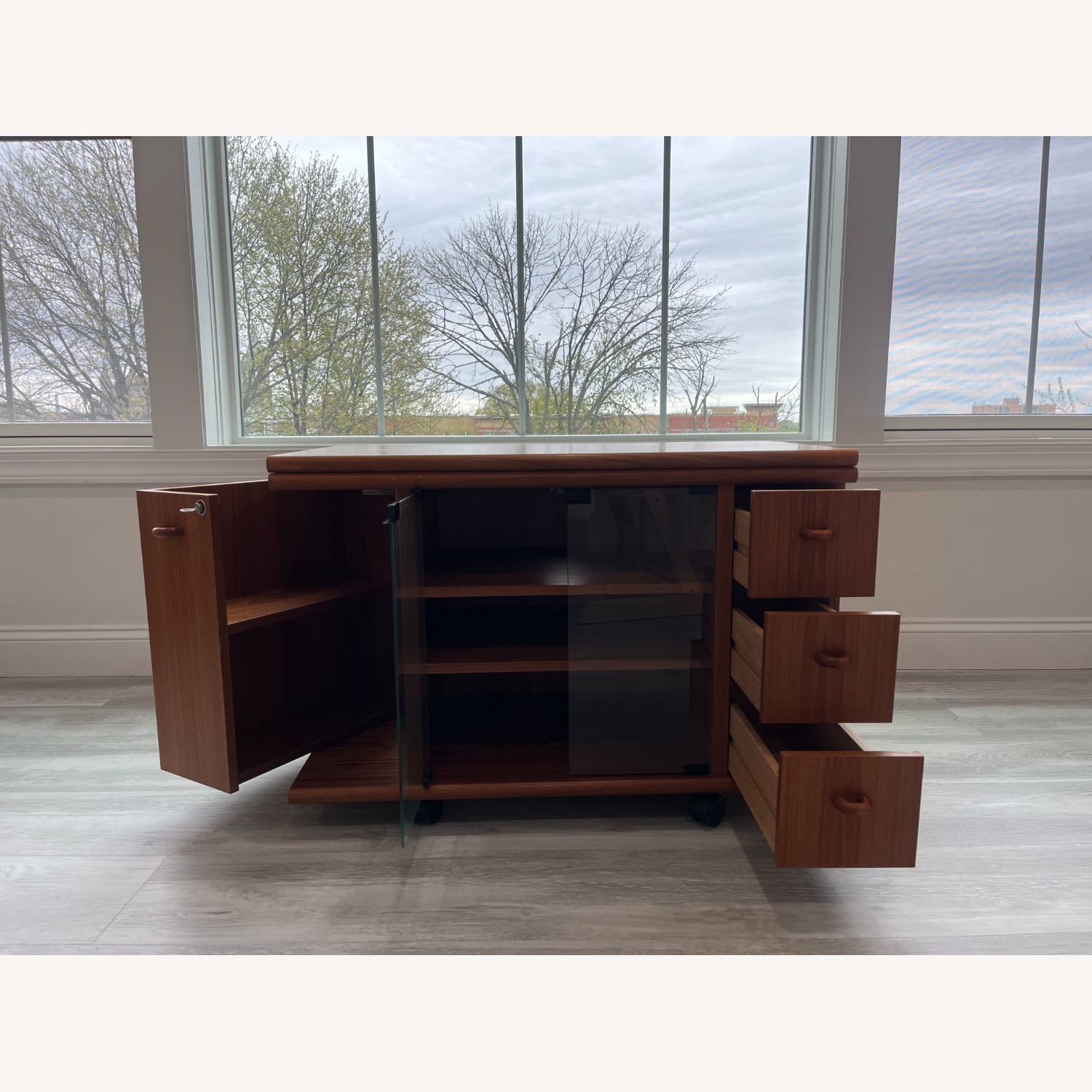 Teak Media Cabinet - image-5