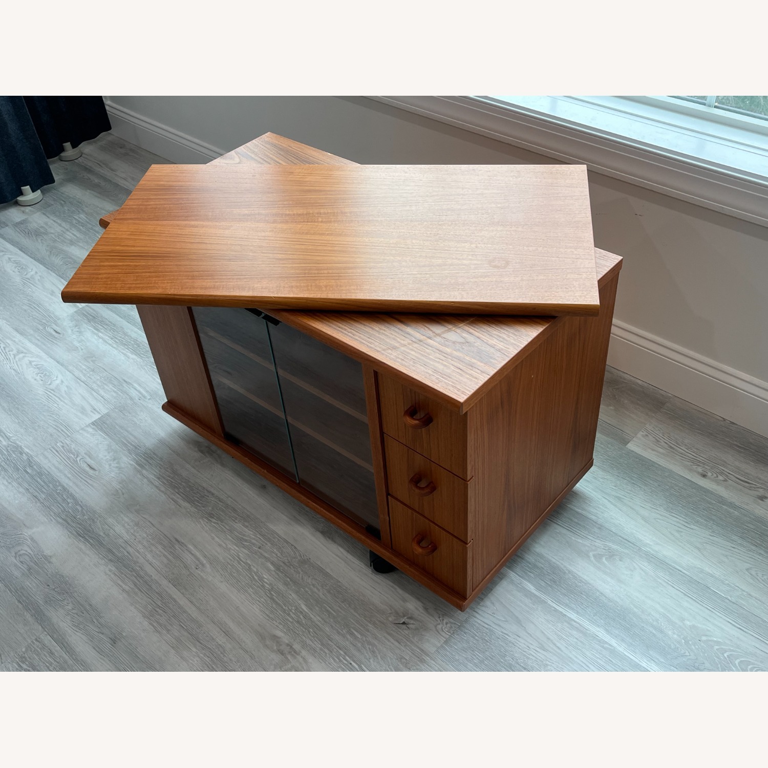 Teak Media Cabinet - image-3