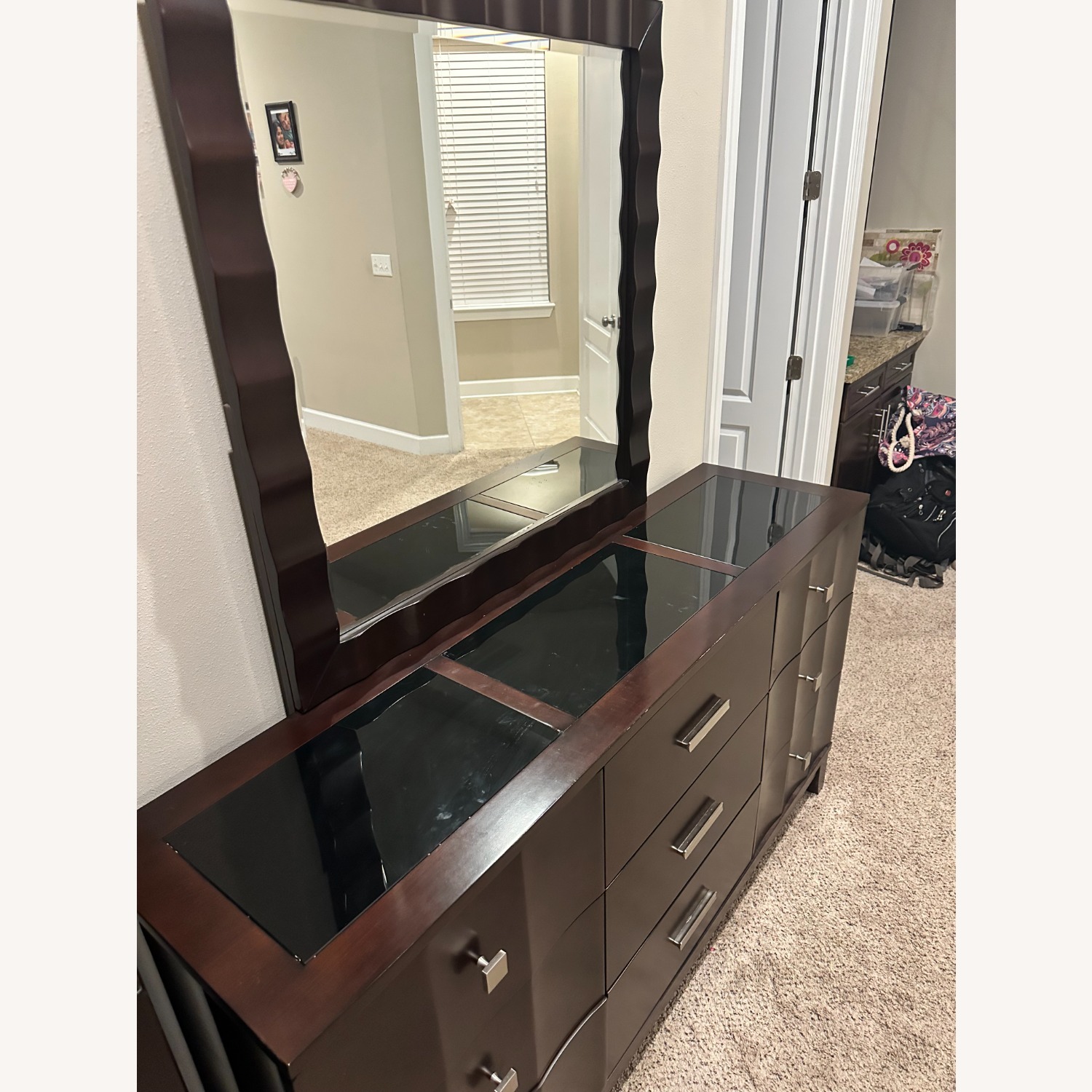Rooms To Go Dark Brown Dresser - image-2