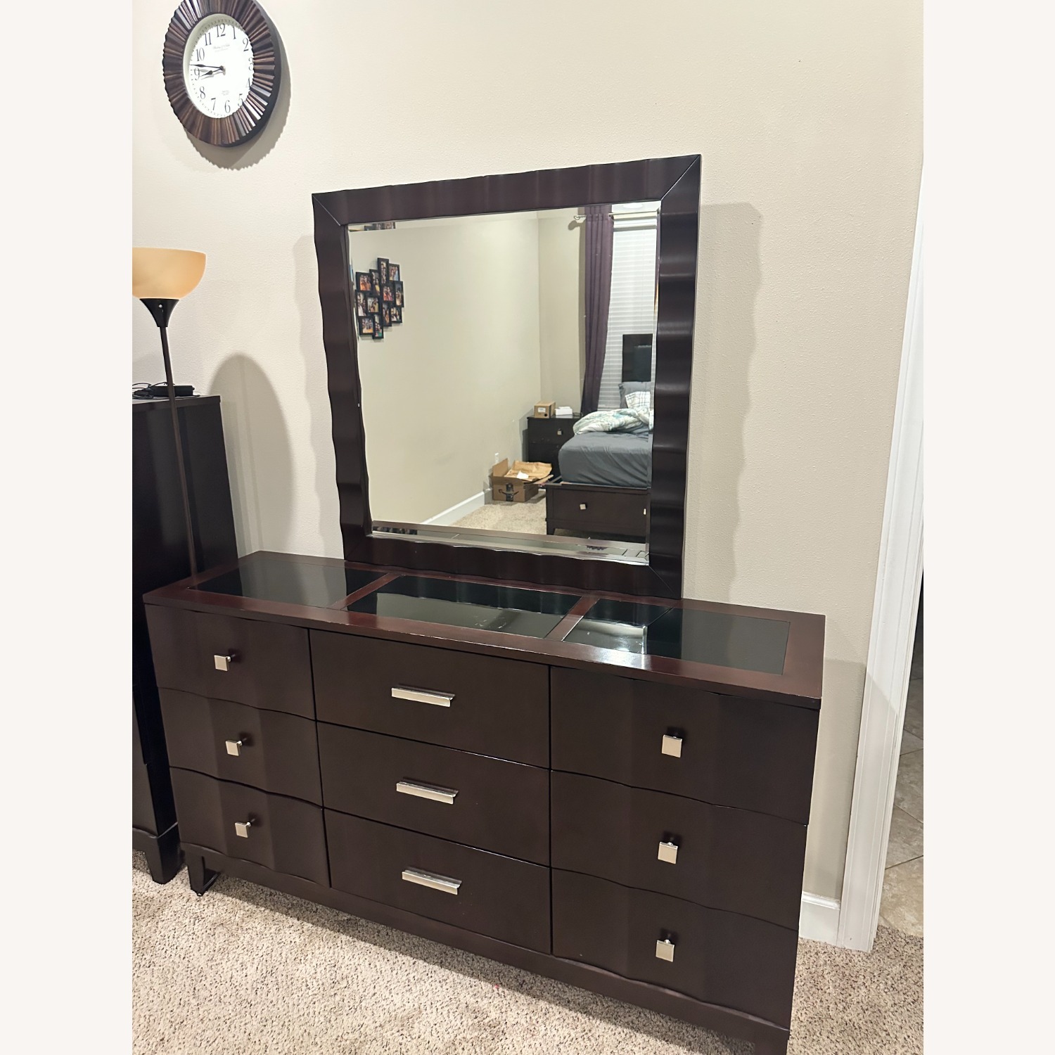 Rooms To Go Dark Brown Dresser - image-0